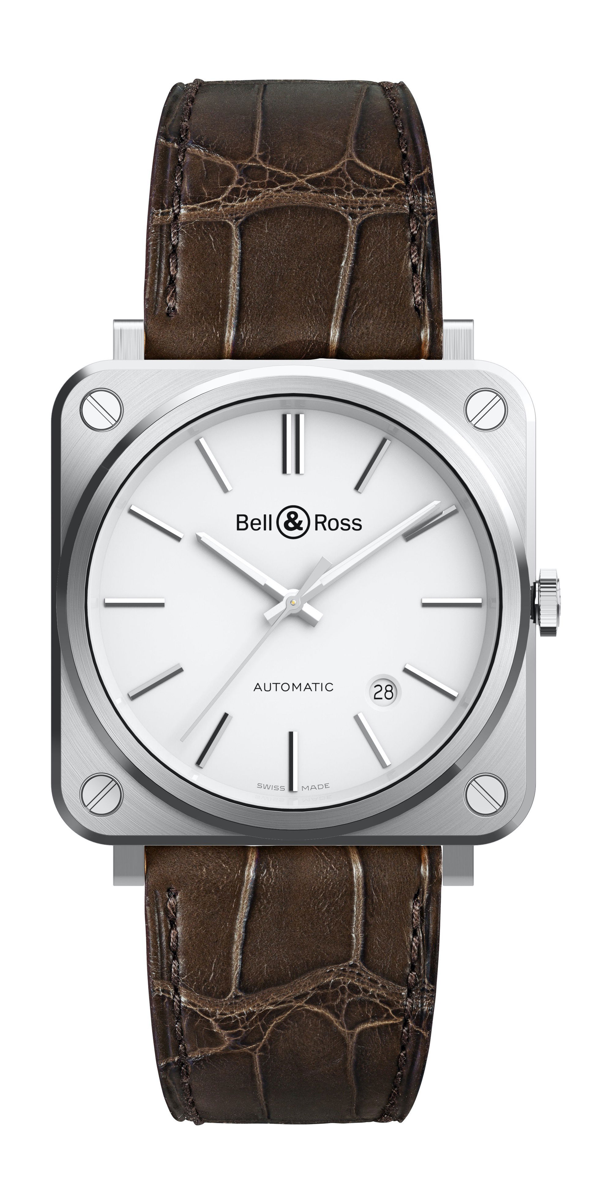 Bell & Ross BR S-92 WHITE STEEL luxury timepiece - detailed view