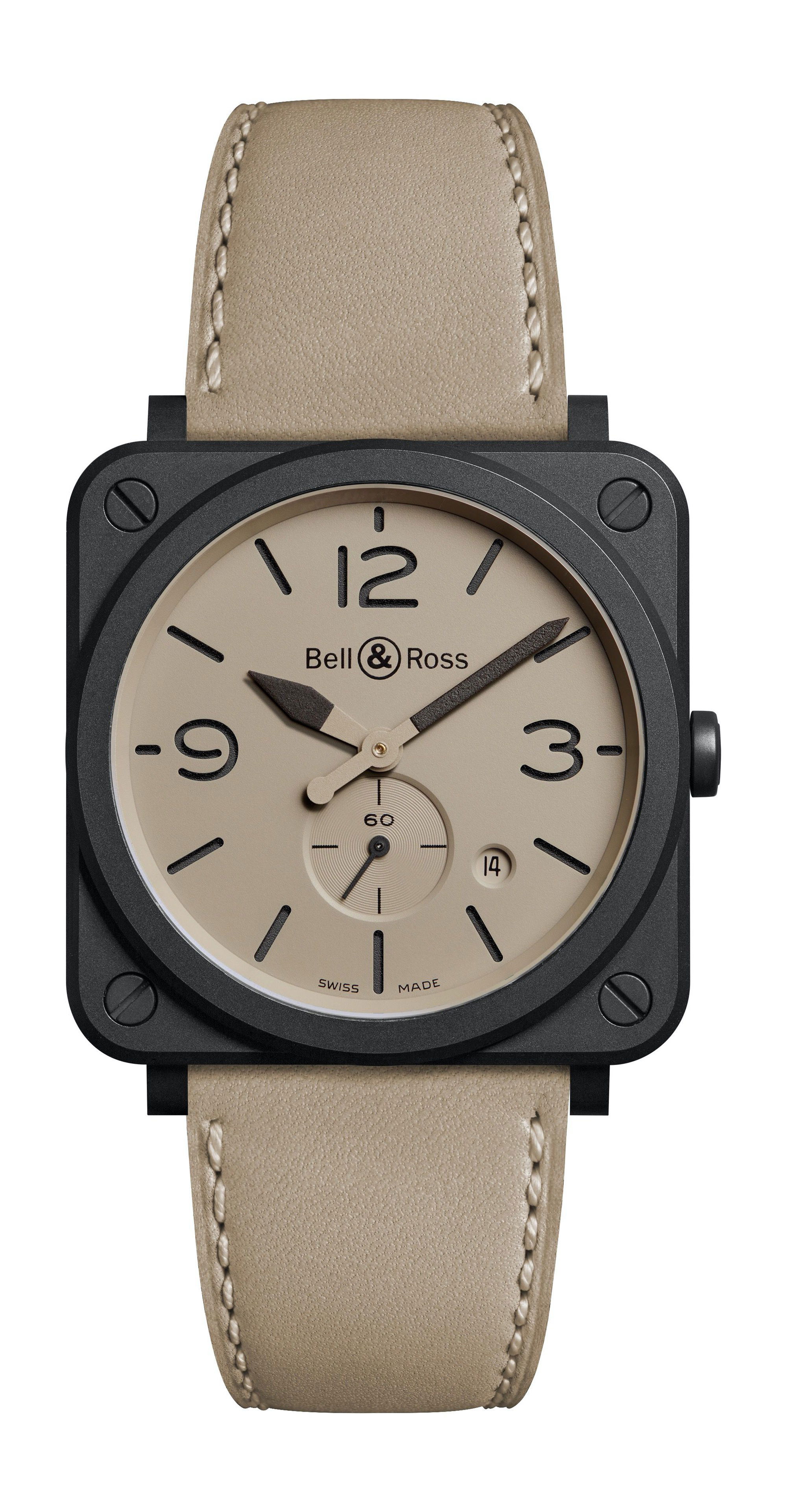 Bell & Ross BR S DESERT TYPE luxury timepiece - detailed view