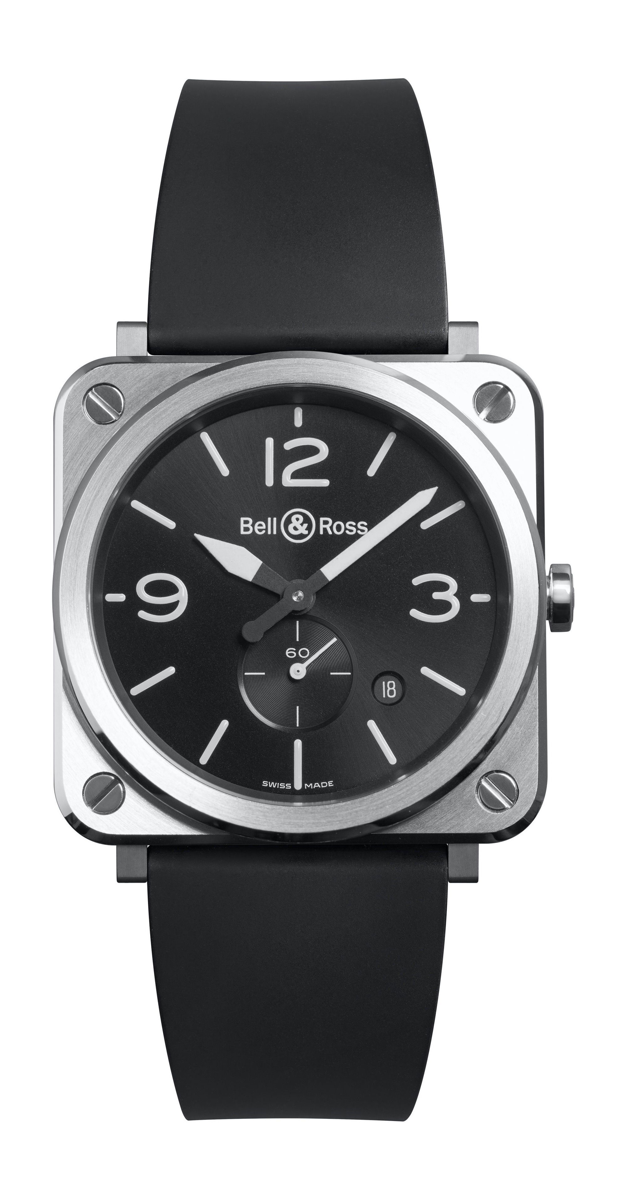 Bell & Ross BR S STEEL luxury timepiece - detailed view