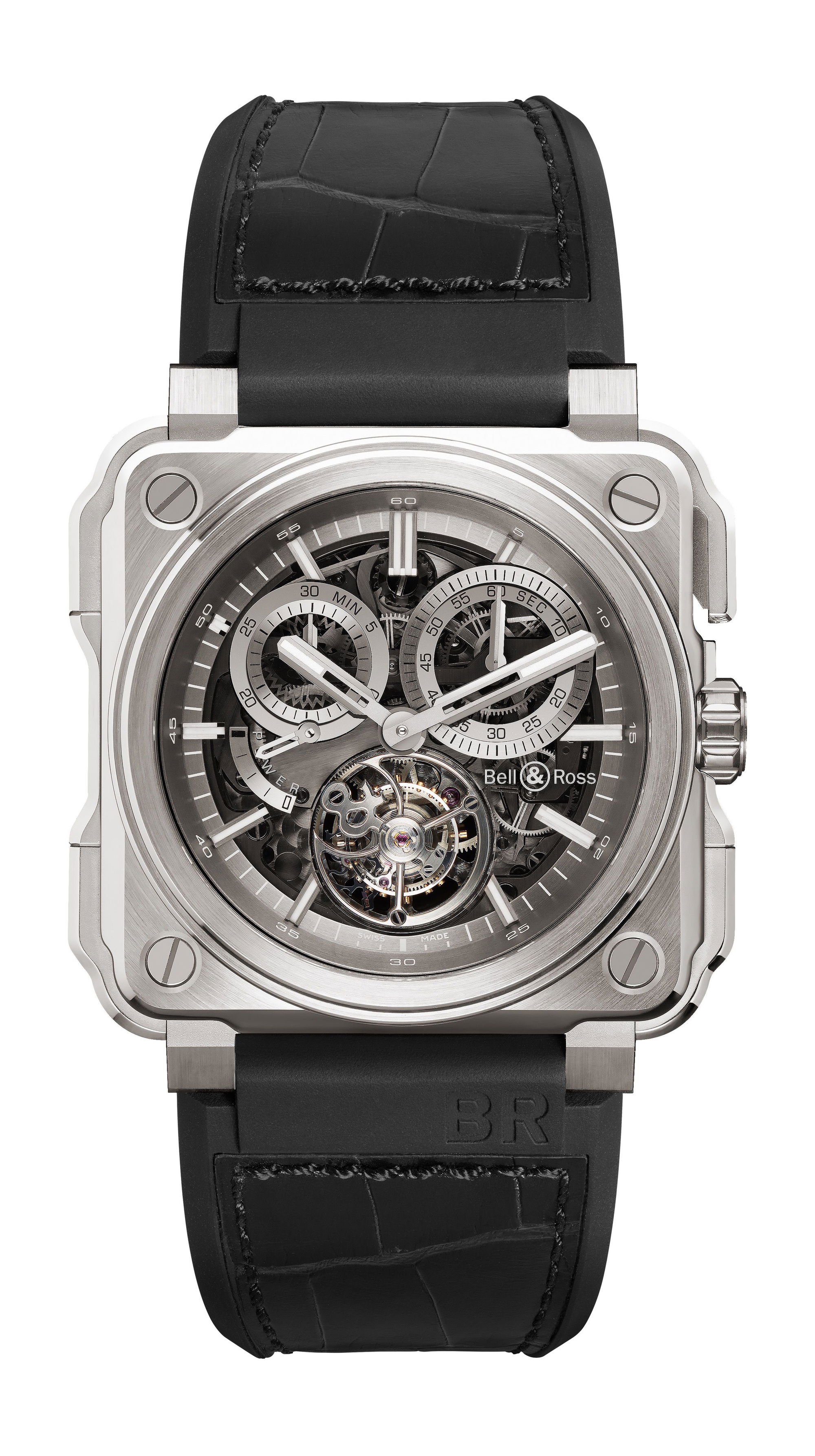 Bell & Ross BR-X1 TOURBILLON TITANIUM luxury timepiece - detailed view