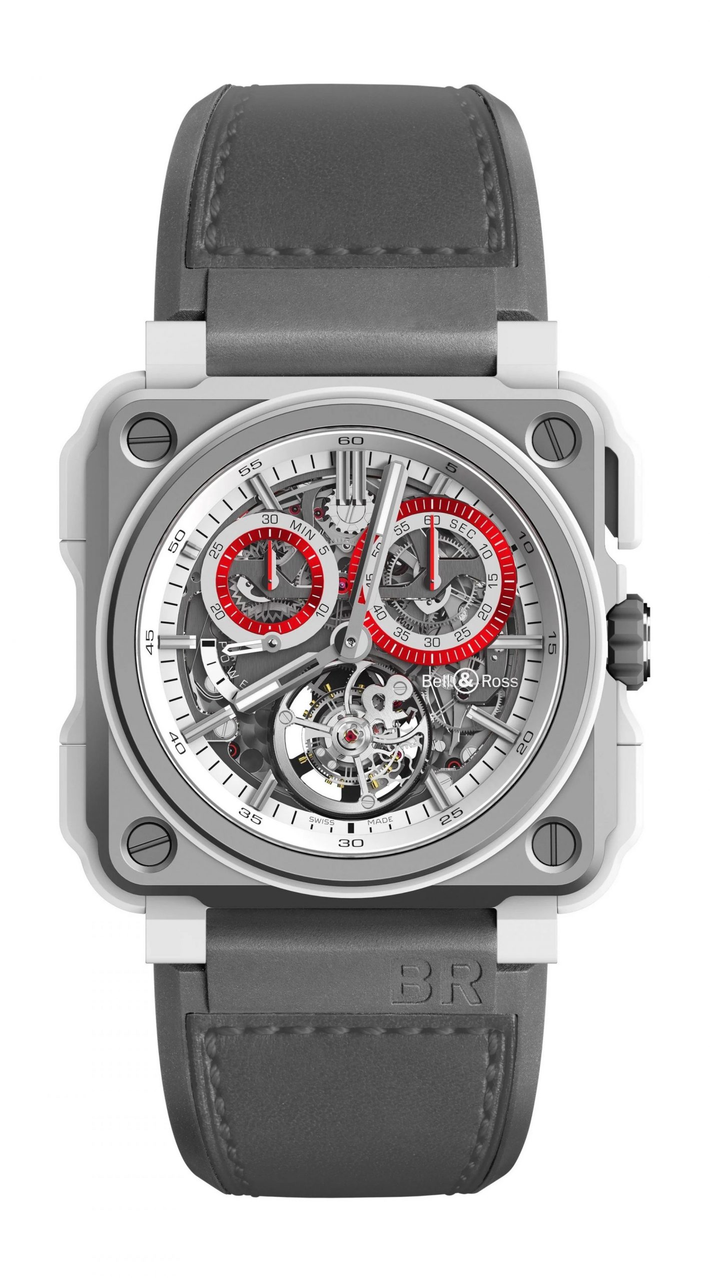 Bell & Ross BR-X1 Tourbillon White Hawk luxury timepiece - detailed view