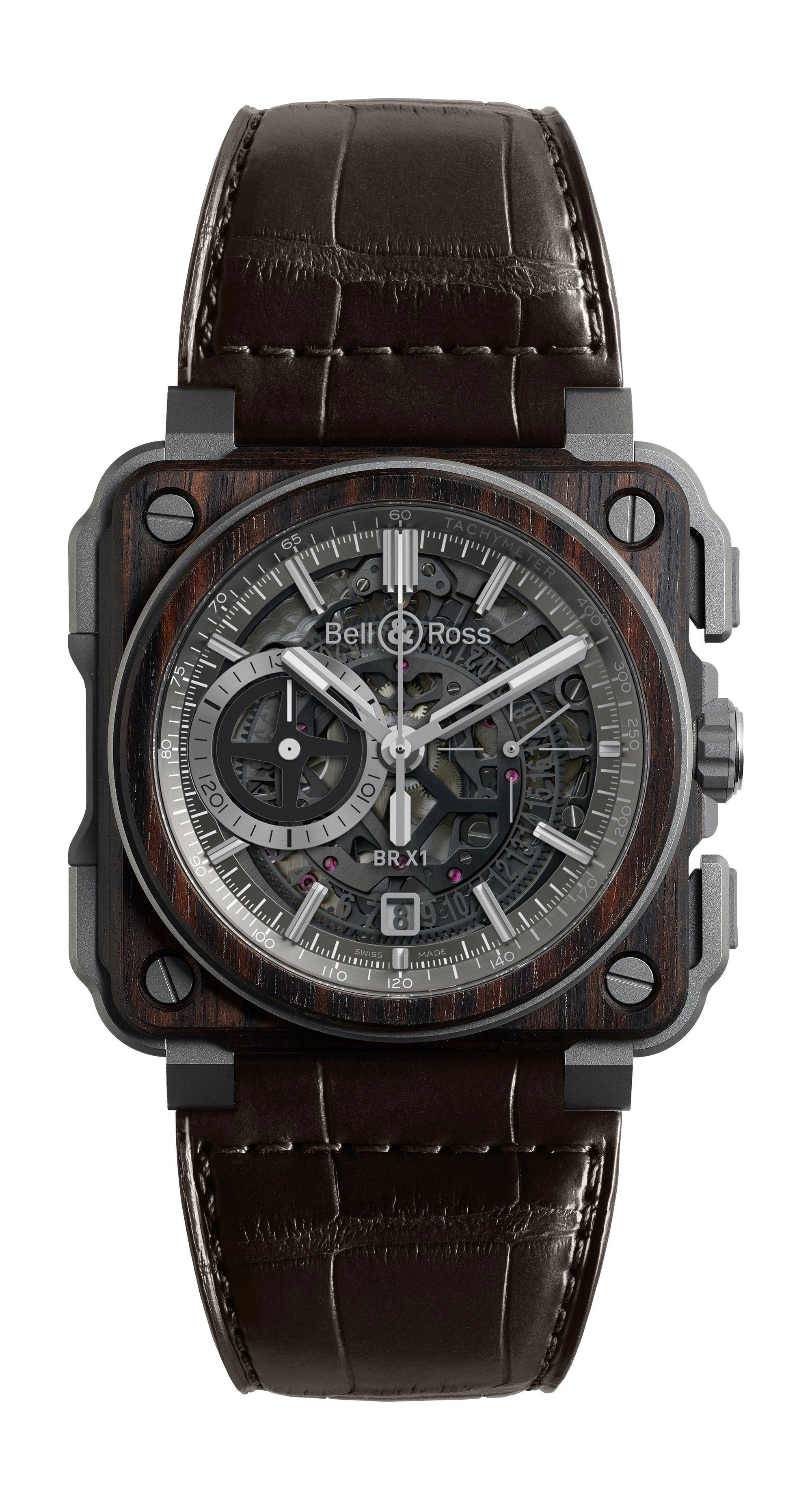 Bell & Ross BR-X1 WOOD luxury timepiece - detailed view