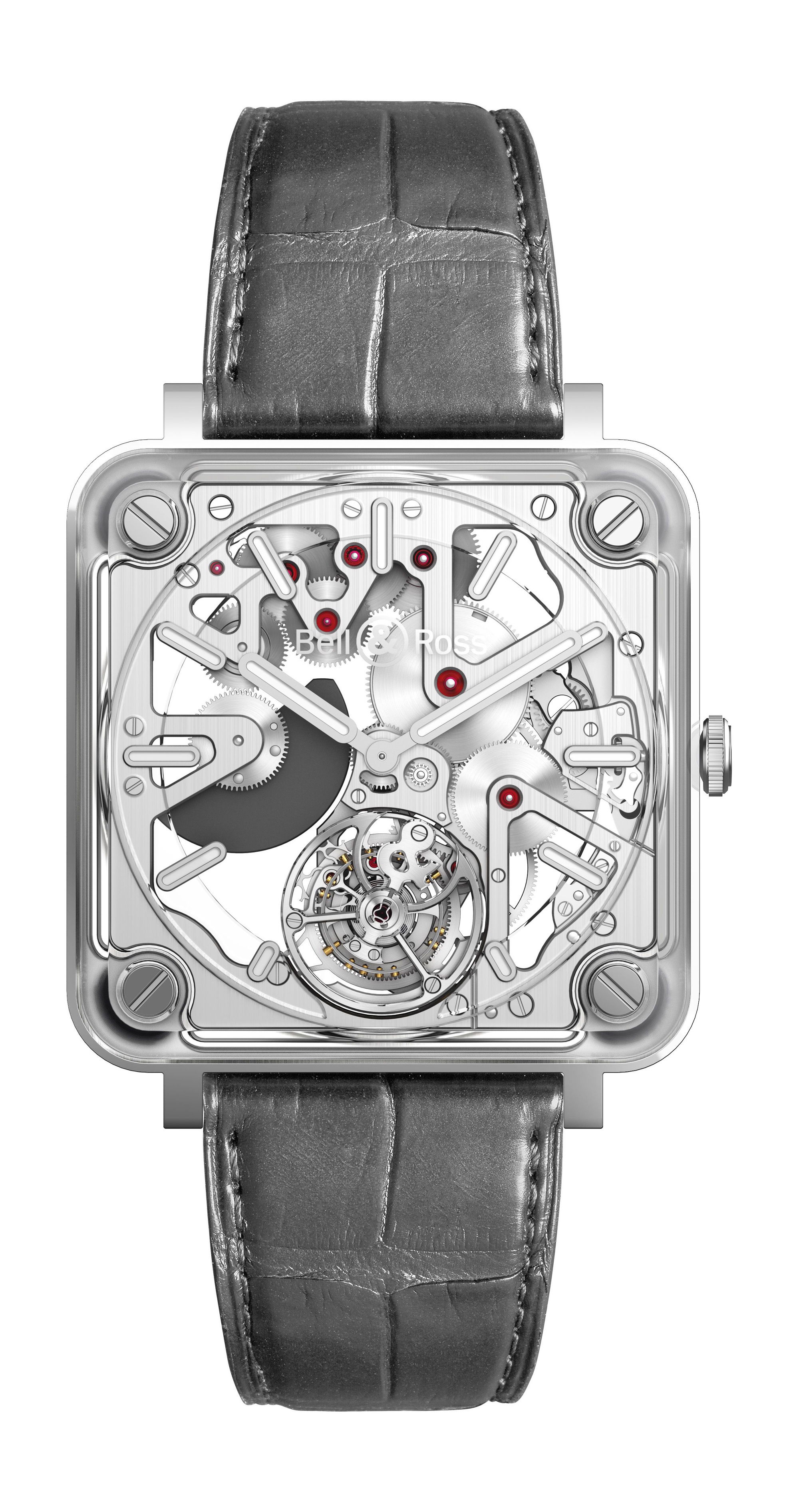 Bell & Ross BR-X2 SKELETON TOURBILLON MICRO ROTOR luxury timepiece - detailed view