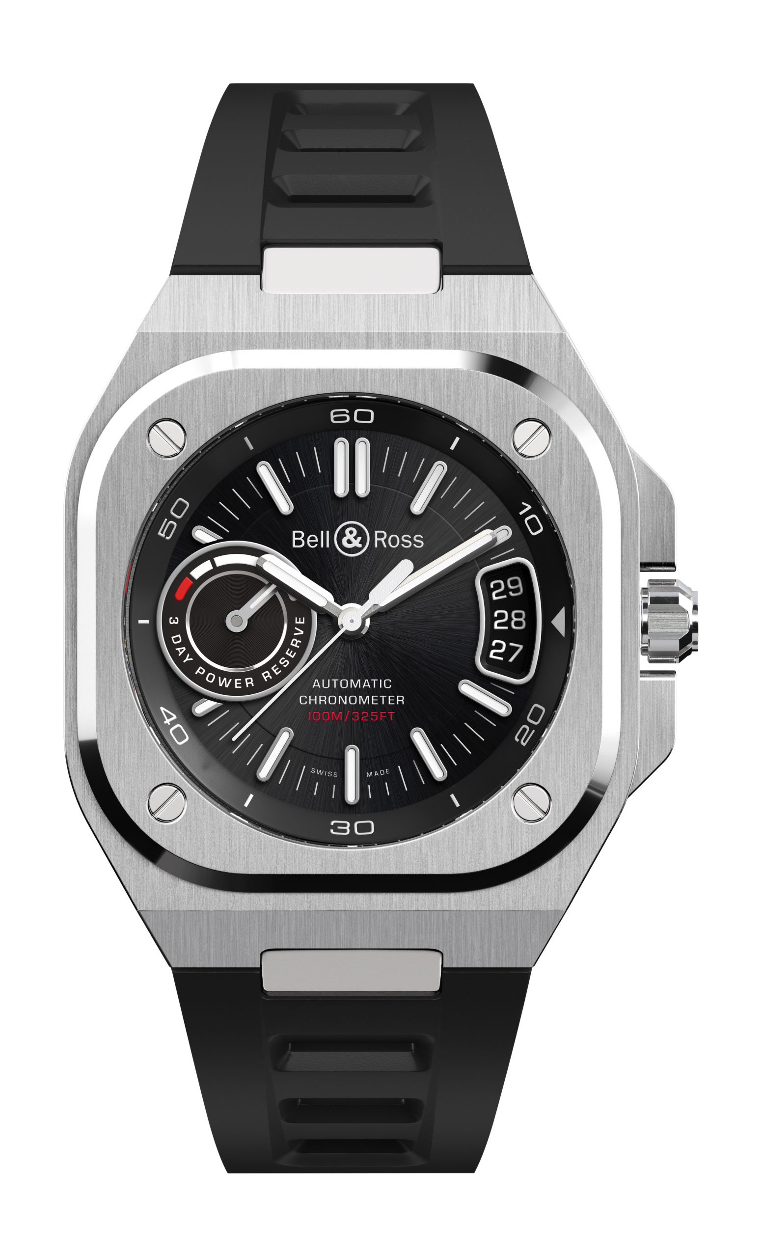 Bell & Ross BR-X5 Black Steel luxury timepiece - detailed view