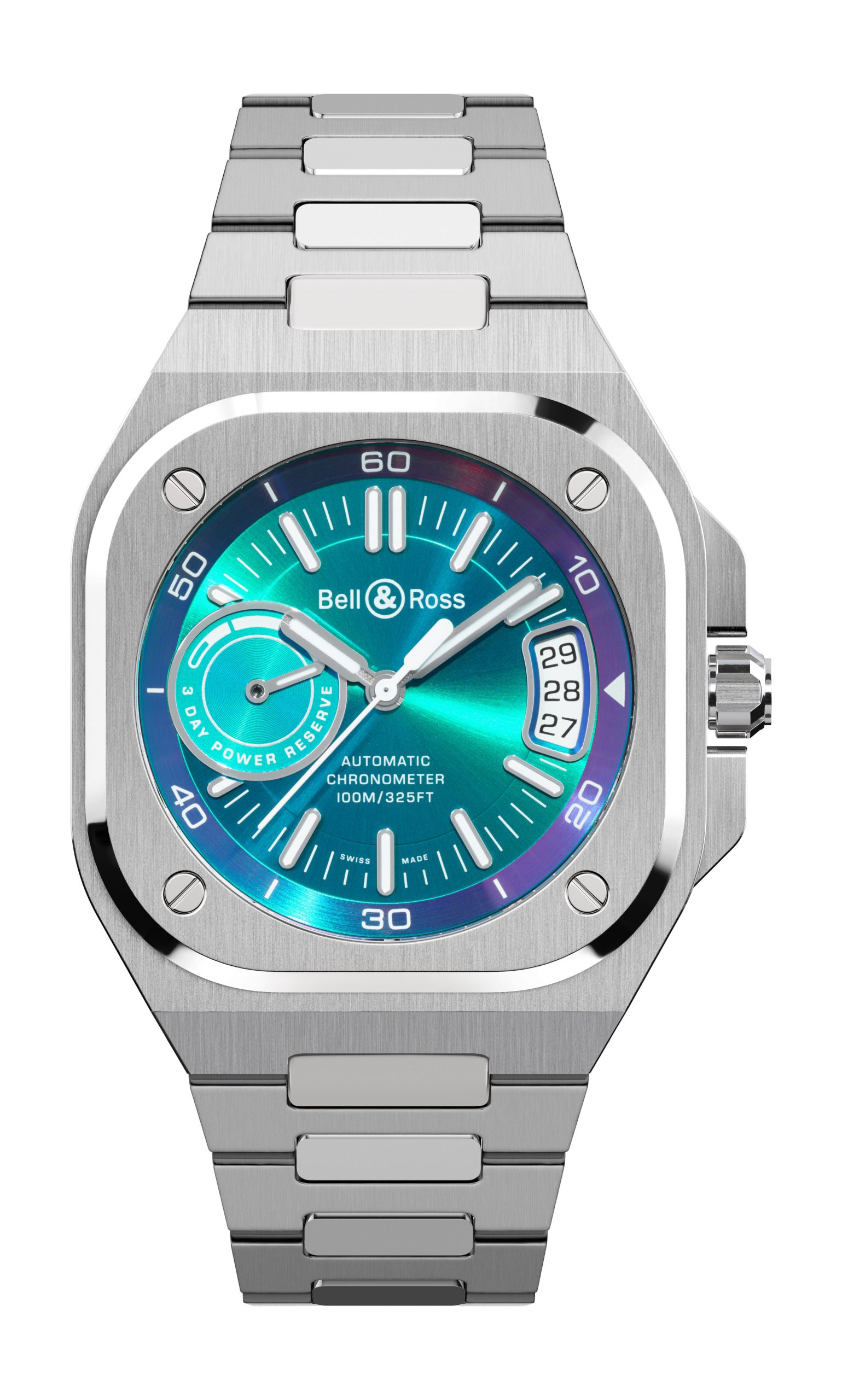 Bell & Ross BR-X5 Iridescent luxury timepiece - detailed view