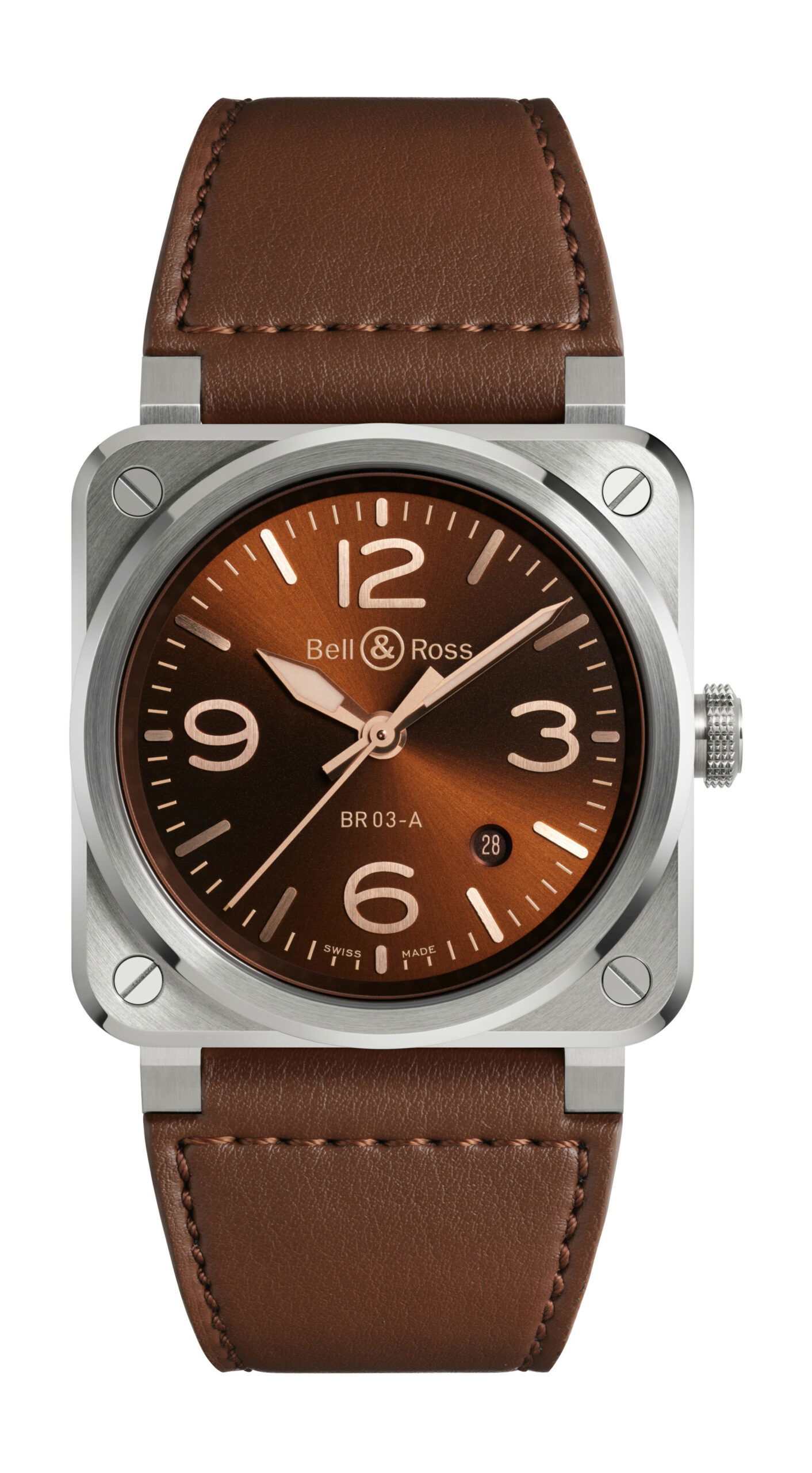 Bell & Ross BR 03 Golden Heritage luxury timepiece - detailed view