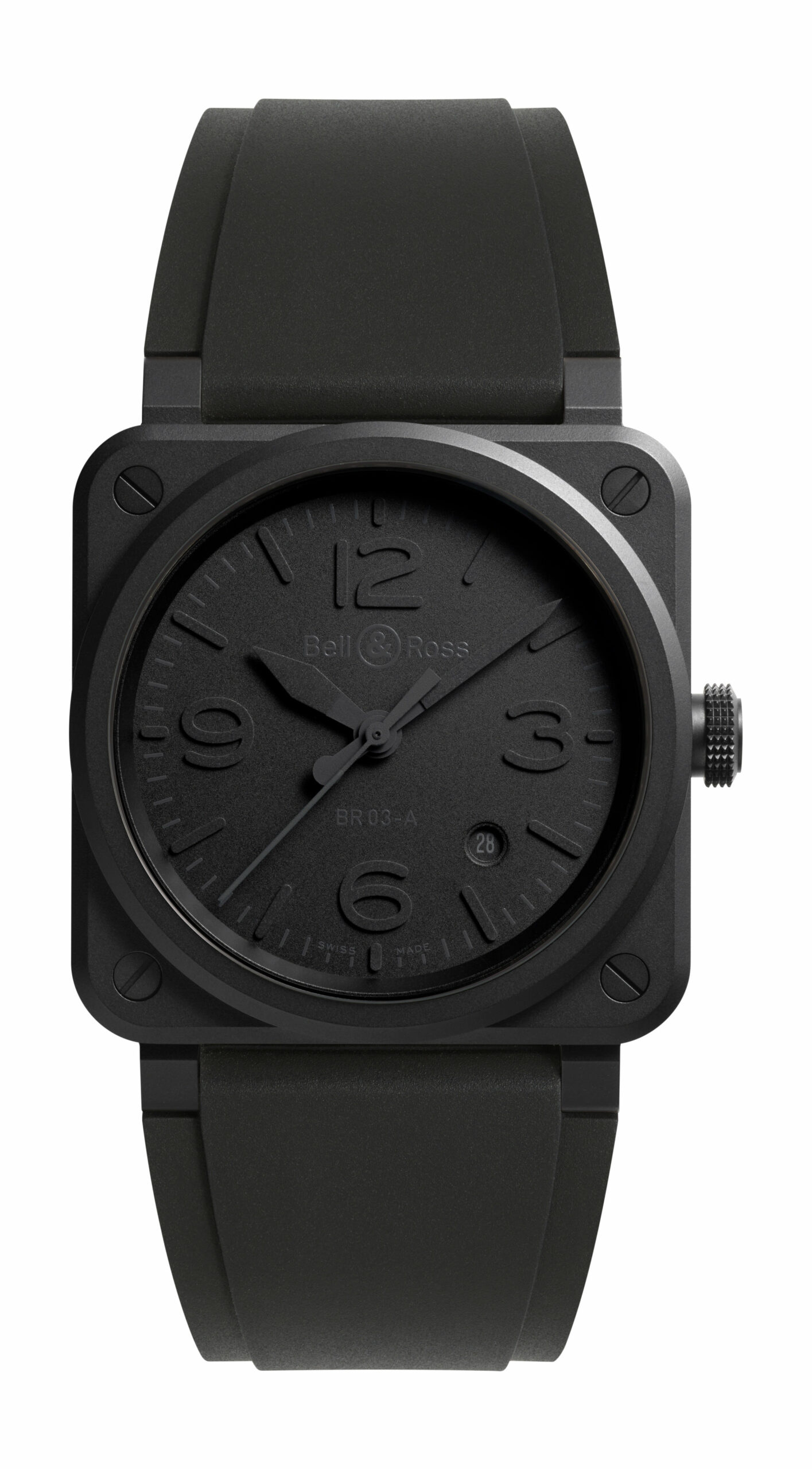 Bell & Ross BR 03 Phantom luxury timepiece - detailed view