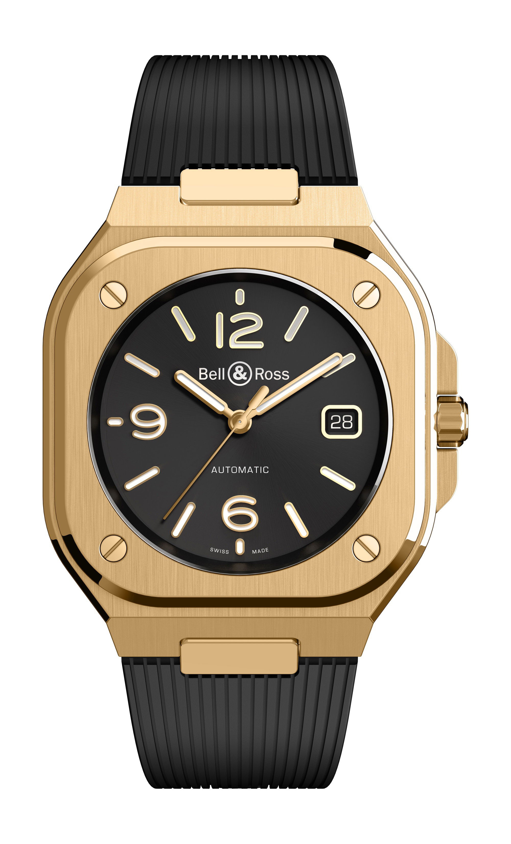 Bell & Ross BR 05 Gold luxury timepiece - detailed view