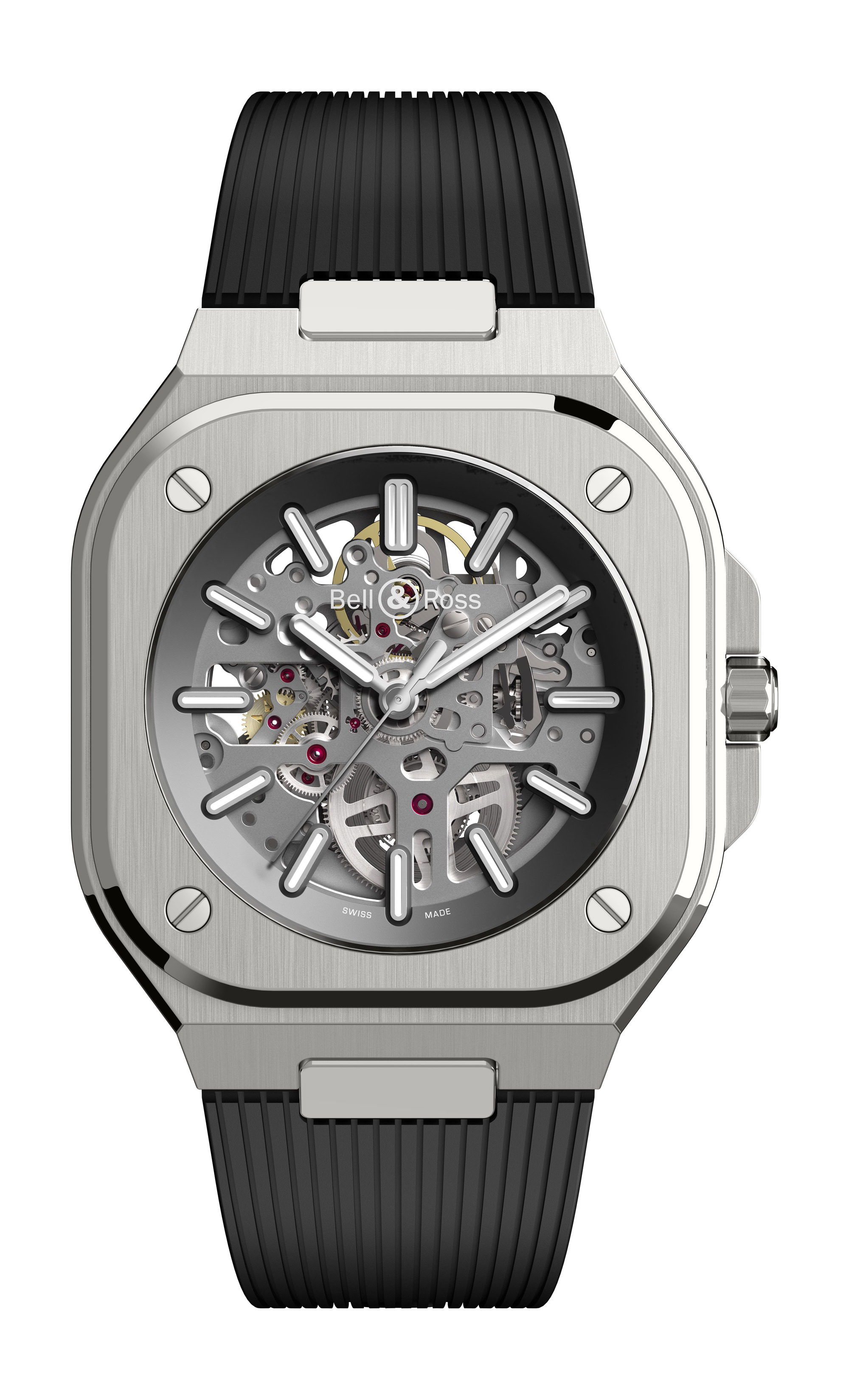 Bell & Ross BR 05 Skeleton Gray luxury timepiece - detailed view