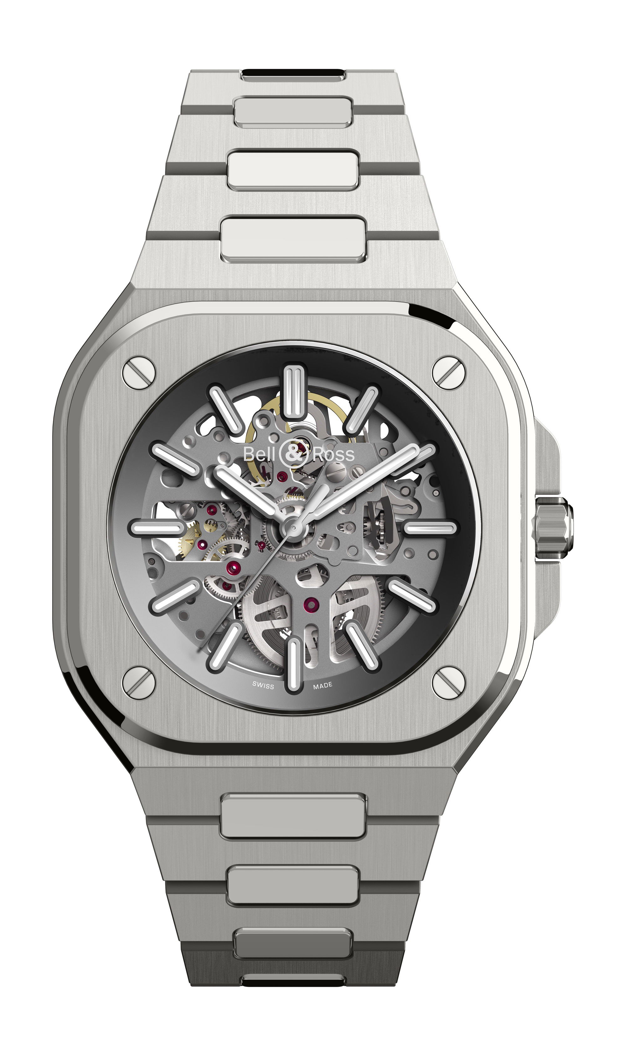 Bell & Ross BR 05 Skeleton Gray luxury timepiece - detailed view