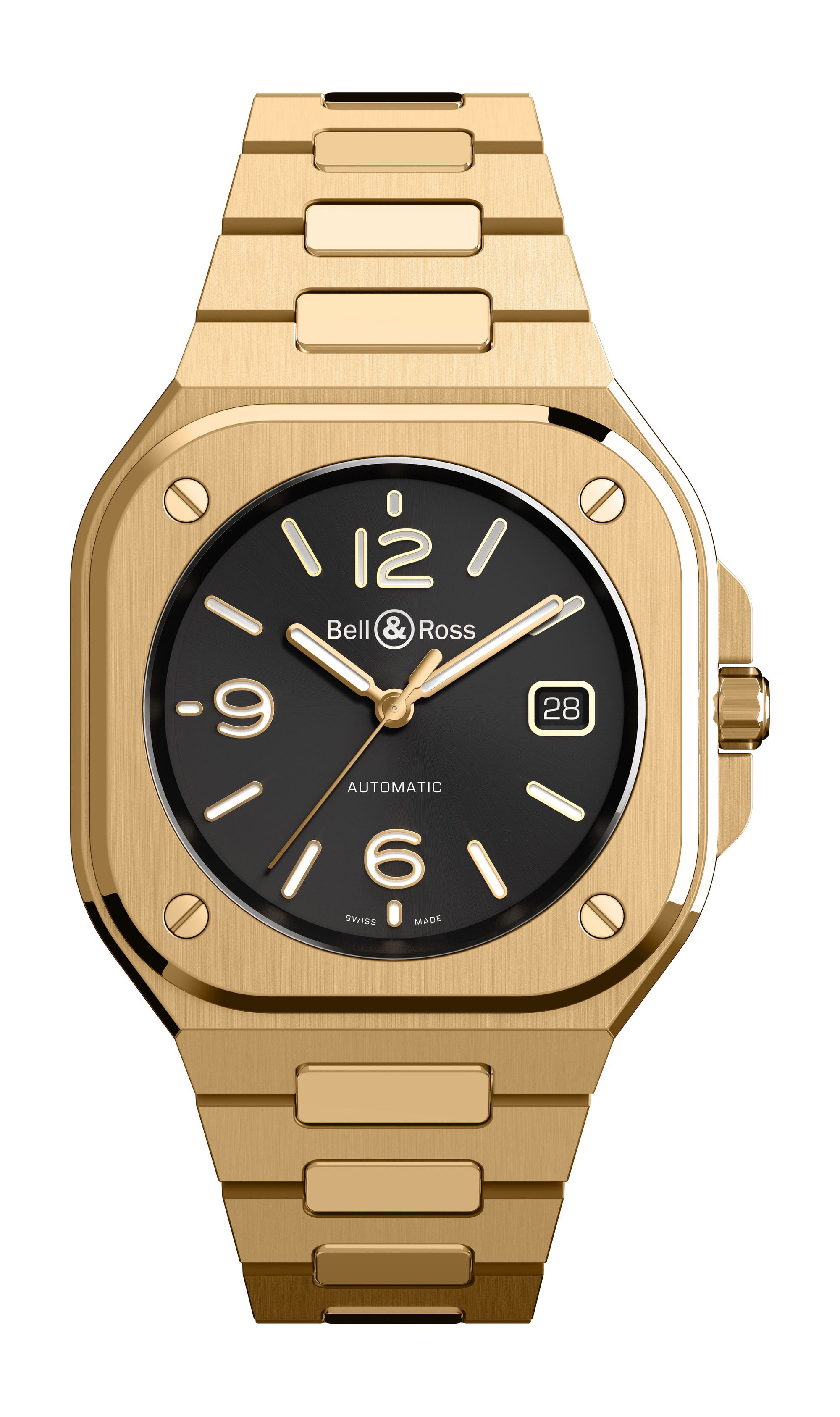 Bell & Ross BR 05 Gold luxury timepiece - detailed view