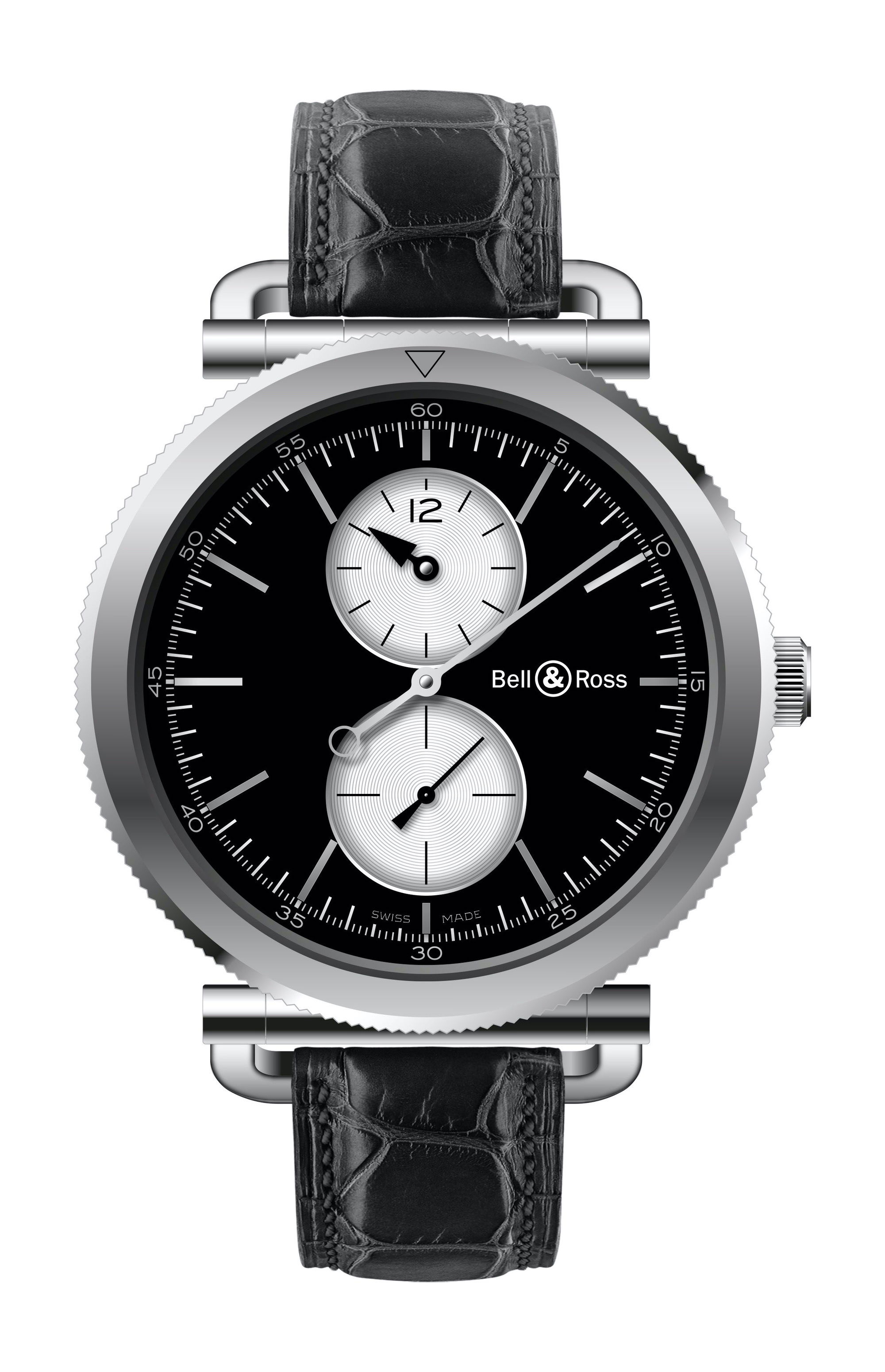 Bell & Ross WW2 REGULATEUR OFFICER luxury timepiece - detailed view