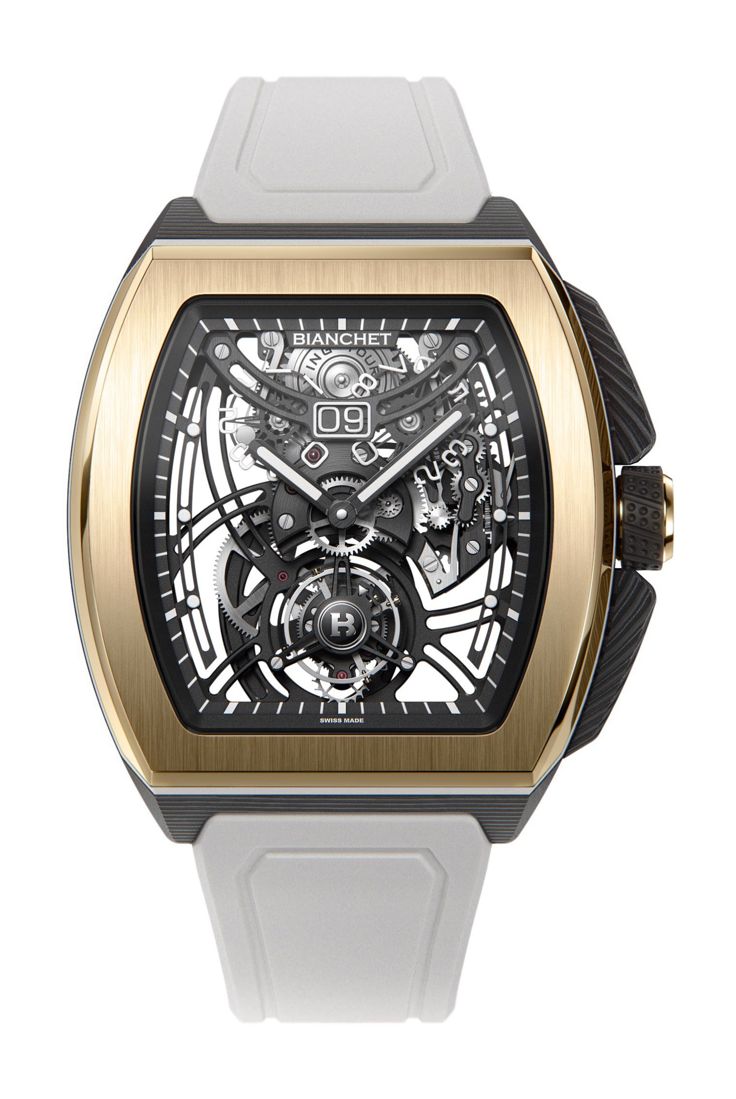 Bianchet Flying Tourbillon Grande Date B1.618 Hybrid Gold watch