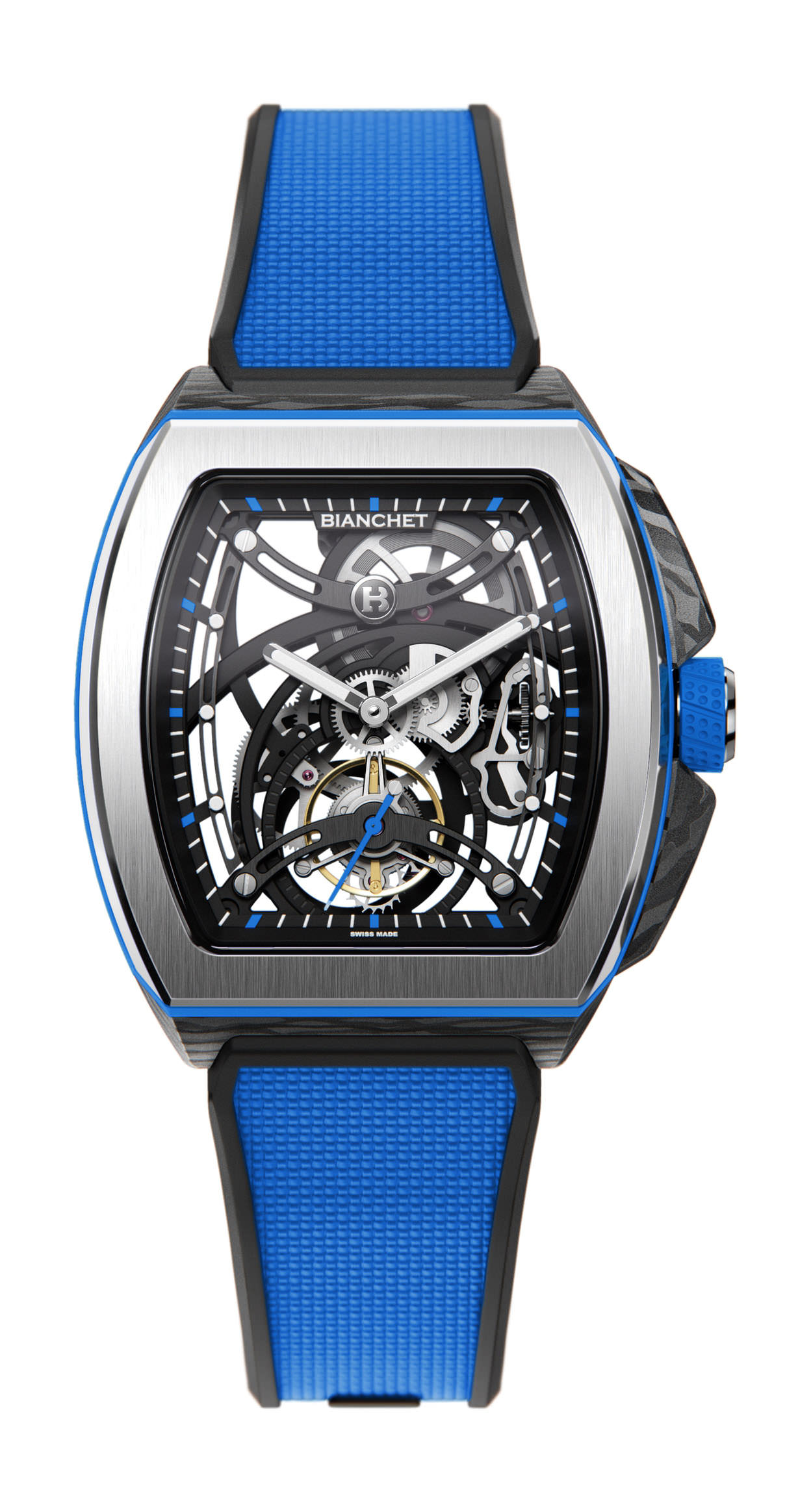 Bianchet Tourbillon B1.618 Openwork Titanium Carbon luxury timepiece - detailed view