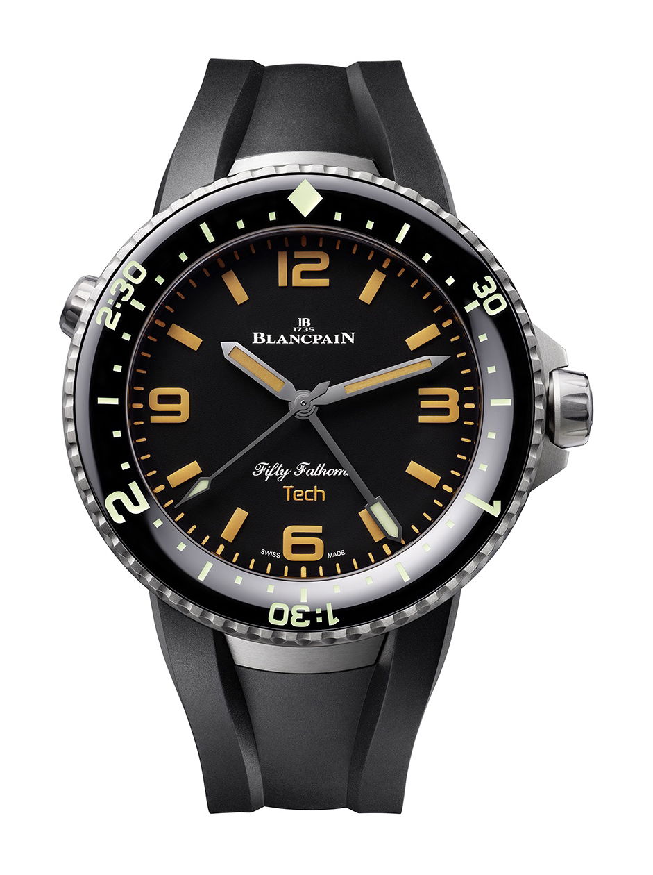 Blancpain Fifty Fathoms Tech Gombessa luxury timepiece - detailed view