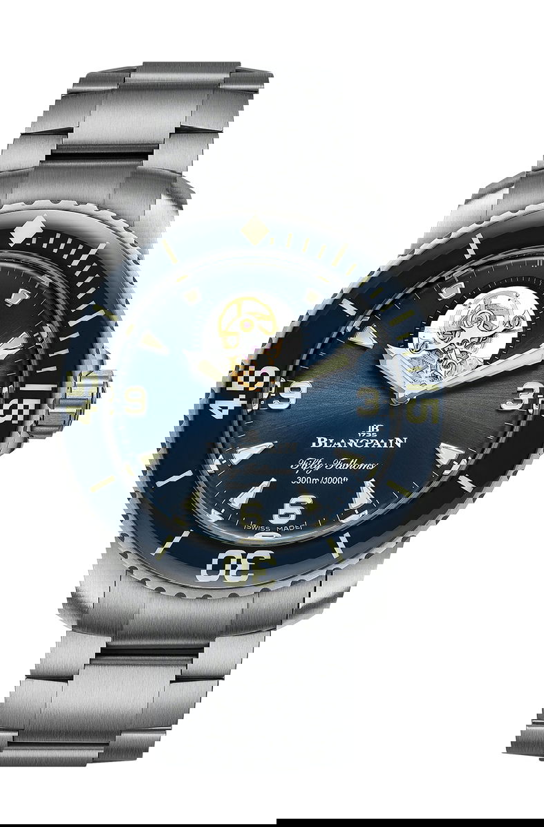 Blancpain Fifty Fathoms Tourbillon 8 Jours luxury timepiece - detailed view
