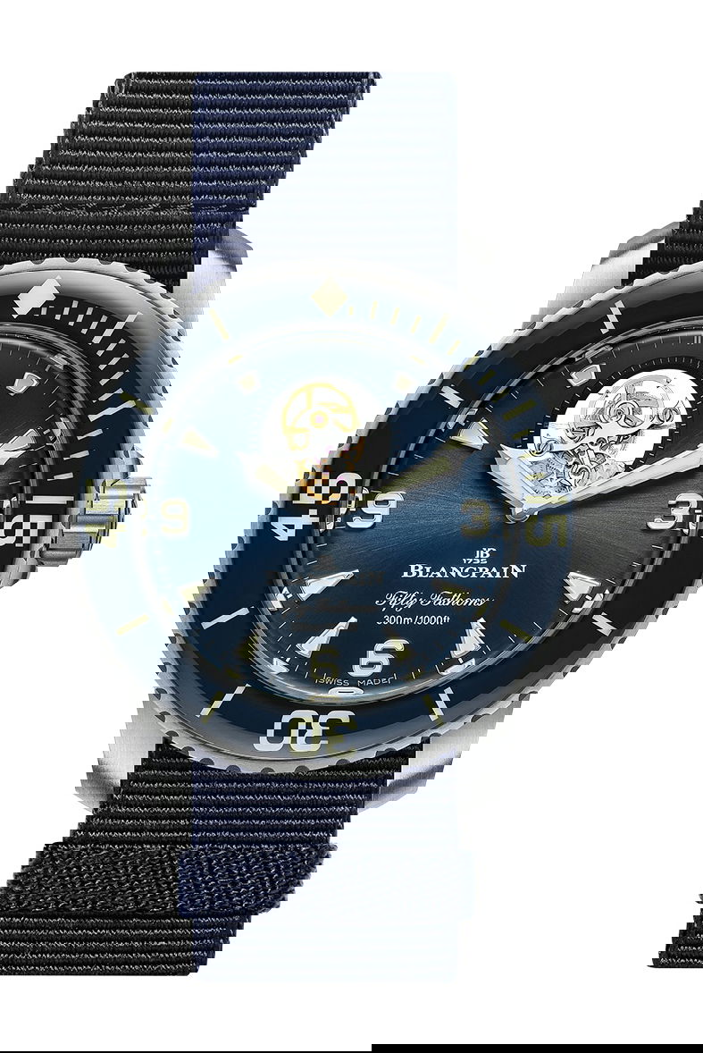 Blancpain Fifty Fathoms Tourbillon 8 Jours luxury timepiece - detailed view