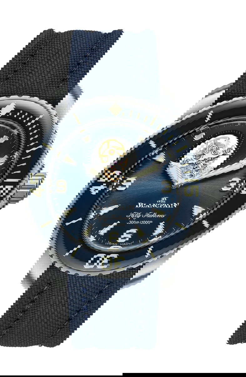 Blancpain Fifty Fathoms Tourbillon 8 Jours luxury timepiece - detailed view