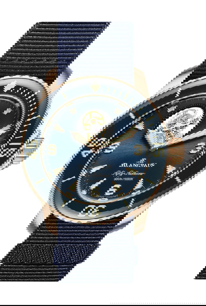 Blancpain Fifty Fathoms Tourbillon 8 Jours luxury timepiece - detailed view
