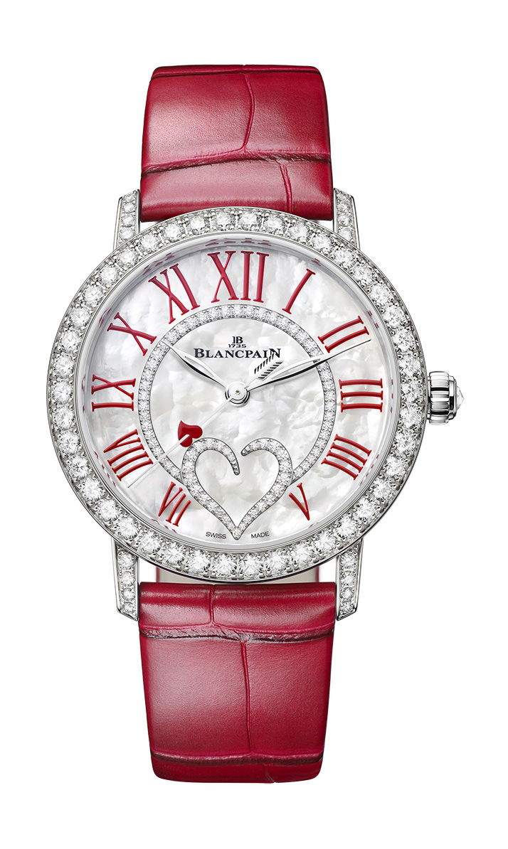 Blancpain Ladybird Saint-Valentin 2024 luxury timepiece - detailed view