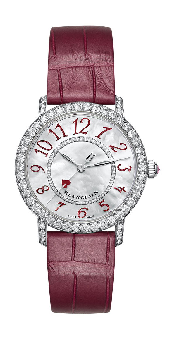 Blancpain Ladybird Saint-Valentine 2022 luxury timepiece - detailed view