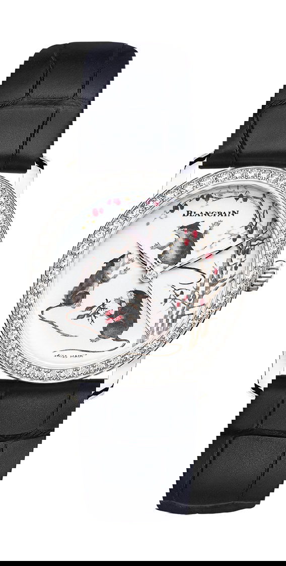 Blancpain Métiers d’Art Porcelaine luxury timepiece - detailed view