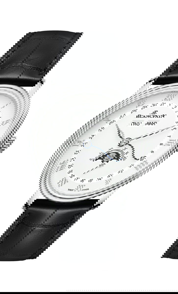 Blancpain Villeret Quantième Complet 38 luxury timepiece - detailed view