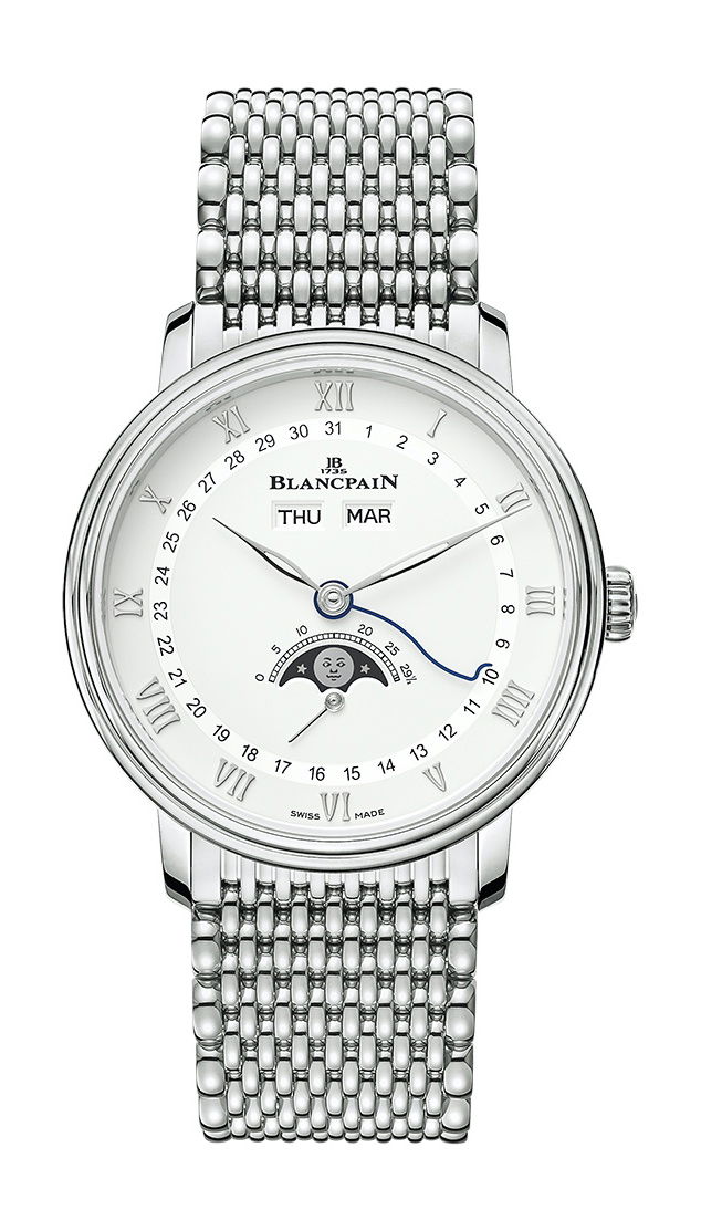 Blancpain Villeret Quantième Complet 38 luxury timepiece - detailed view