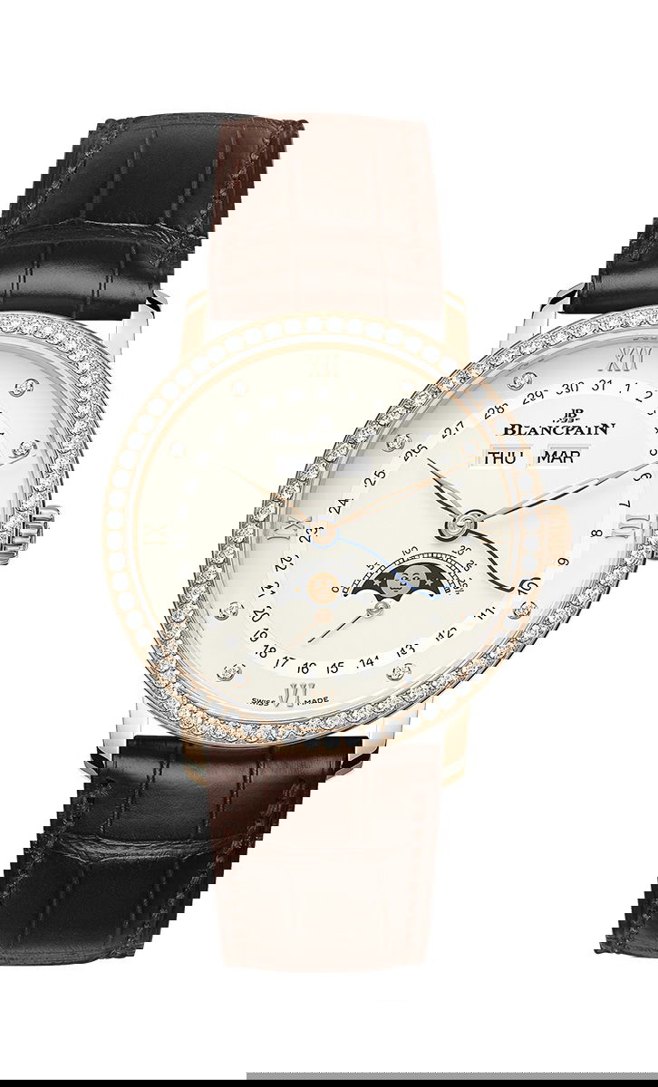 Blancpain Villeret Quantième Complet 38 luxury timepiece - detailed view