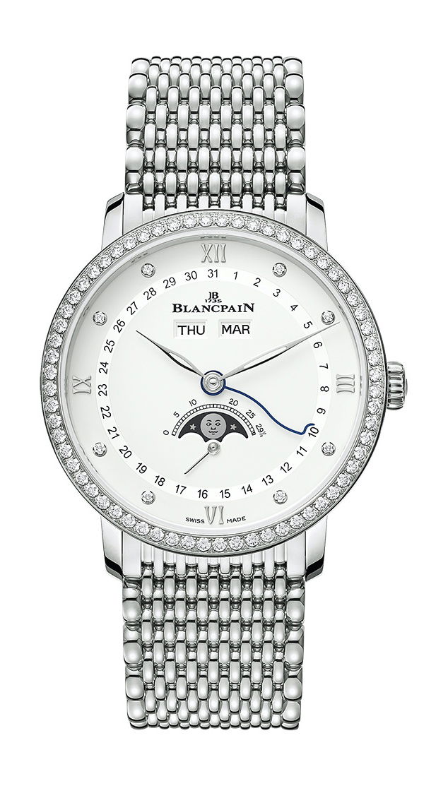 Blancpain Villeret Quantième Complet 38 luxury timepiece - detailed view