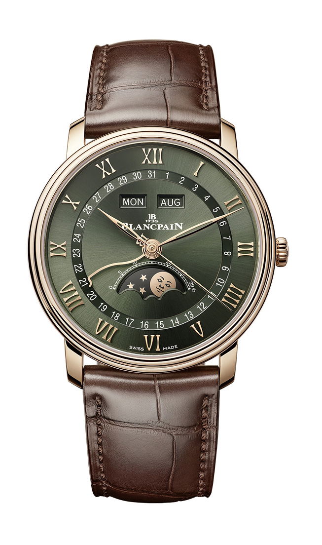 Blancpain Villeret Quantième Complet 40 luxury timepiece - detailed view
