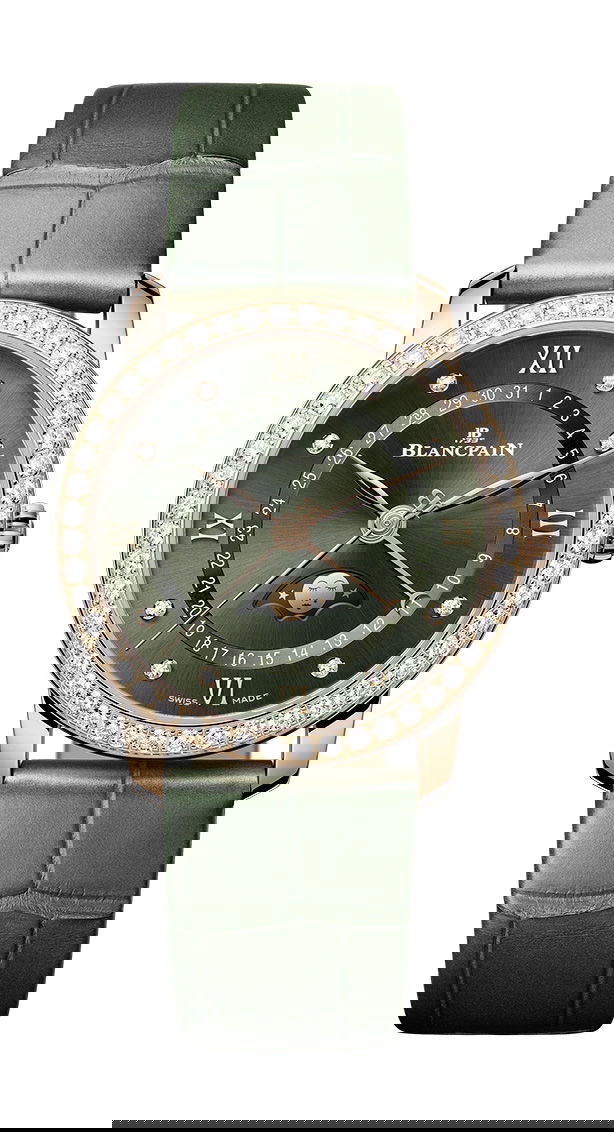 Blancpain Villeret Quantième Phases de Lune luxury timepiece - detailed view