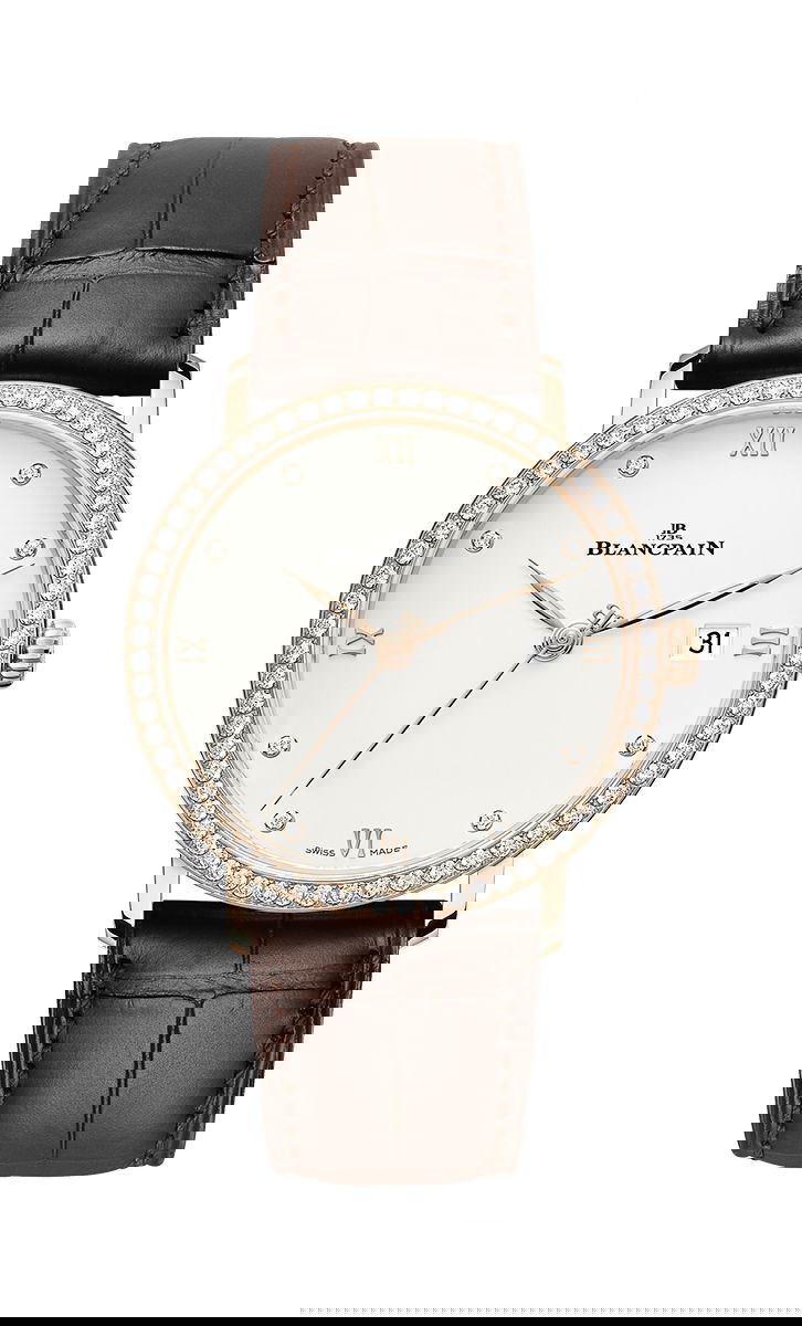 Blancpain Villeret Ultraplate 38 luxury timepiece - detailed view