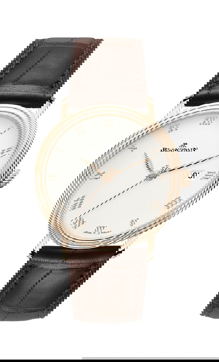 Blancpain Villeret Ultraplate 38 luxury timepiece - detailed view