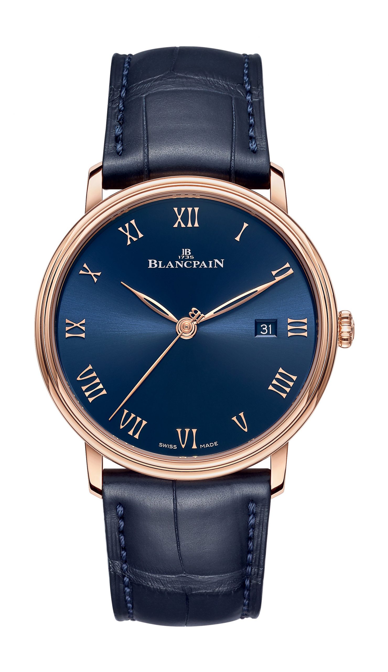 Blancpain Villeret Ultraplate 40 luxury timepiece - detailed view