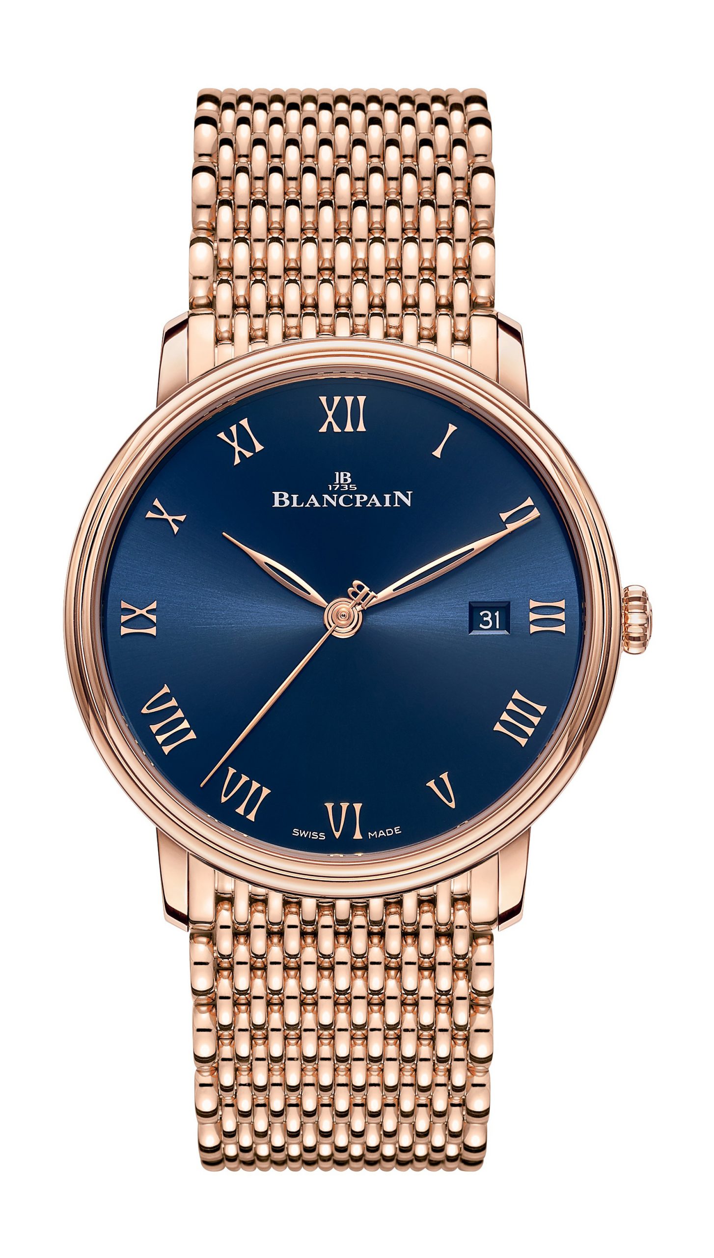 Blancpain Villeret Ultraplate 40 luxury timepiece - detailed view