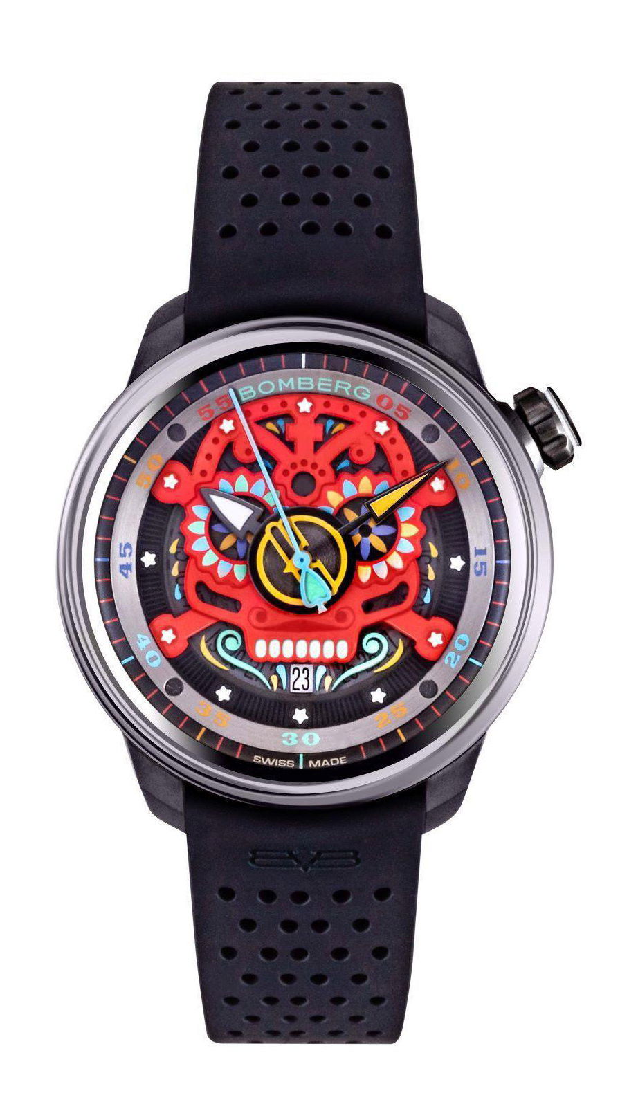 Bomberg BB-01 Automatic Mariachi Red watch