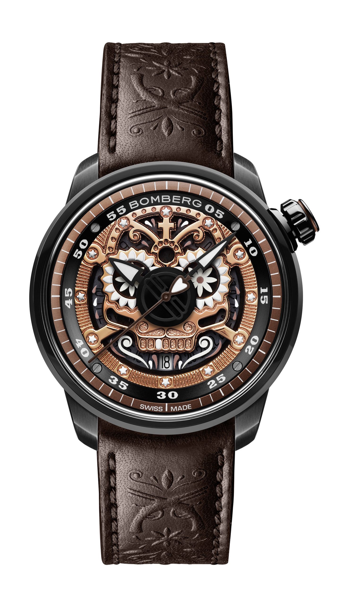 Bomberg BB-01 AUTOMATIC MARIACHI SKULL LIMITED EDITION watch