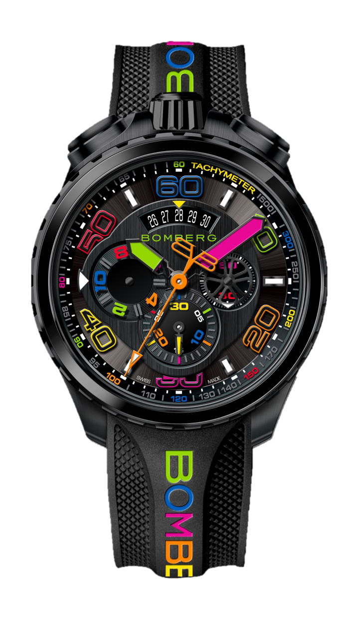 Bomberg BOLT-68 Heritage Chroma Special Edition luxury timepiece - detailed view