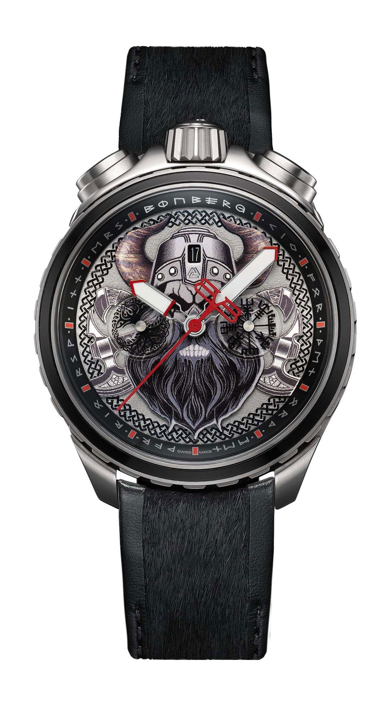 Bomberg BOLT-68 Heritage Viking luxury timepiece - detailed view