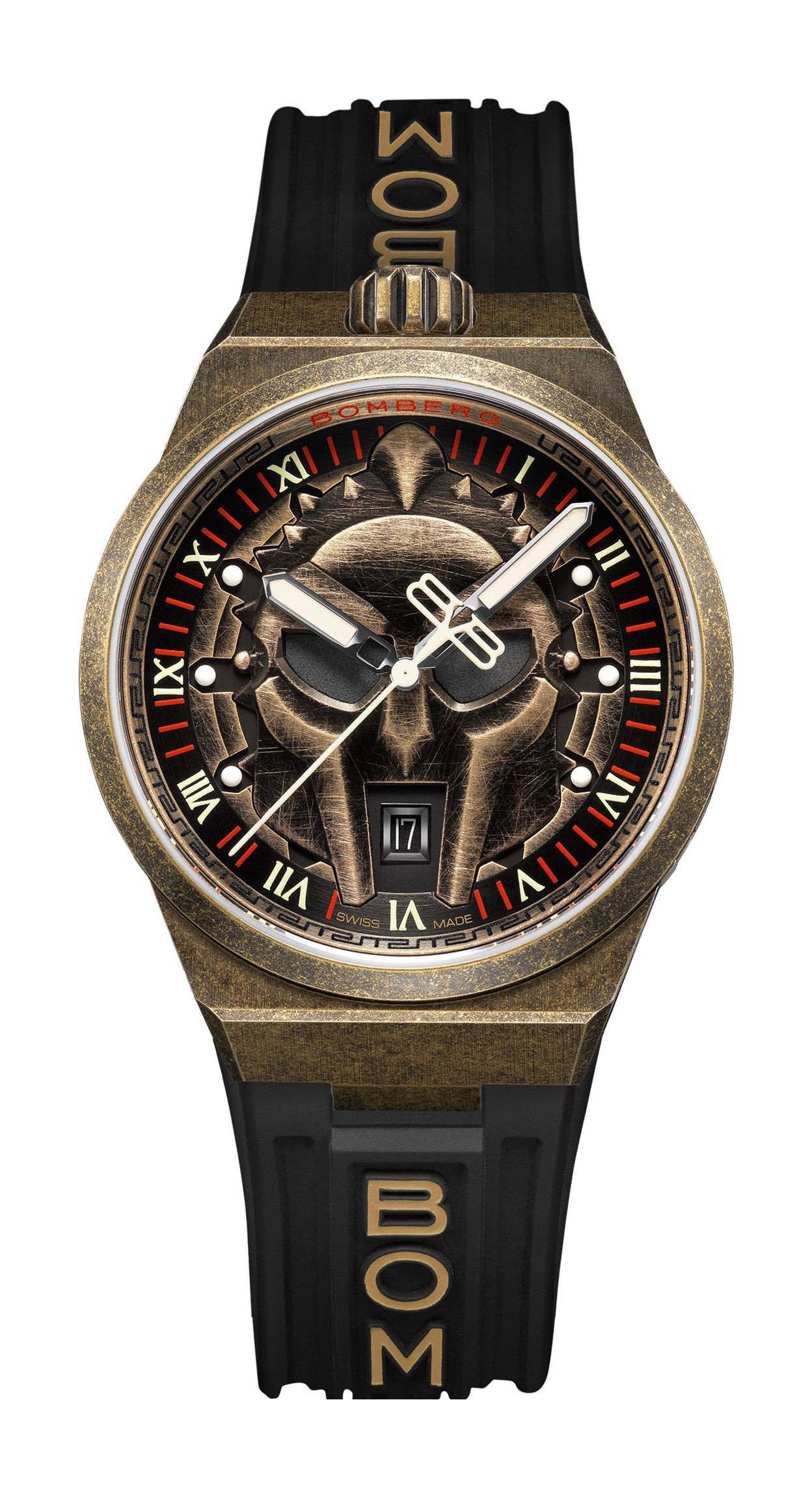 Bomberg BOLT-68 Neo Spartacus luxury timepiece - detailed view
