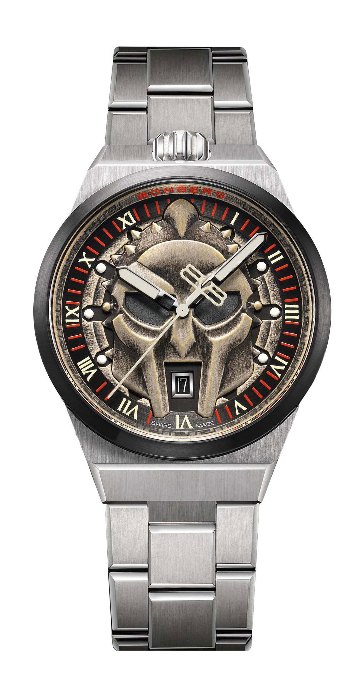 Bomberg BOLT-68 Neo Spartacus Metal luxury timepiece - detailed view