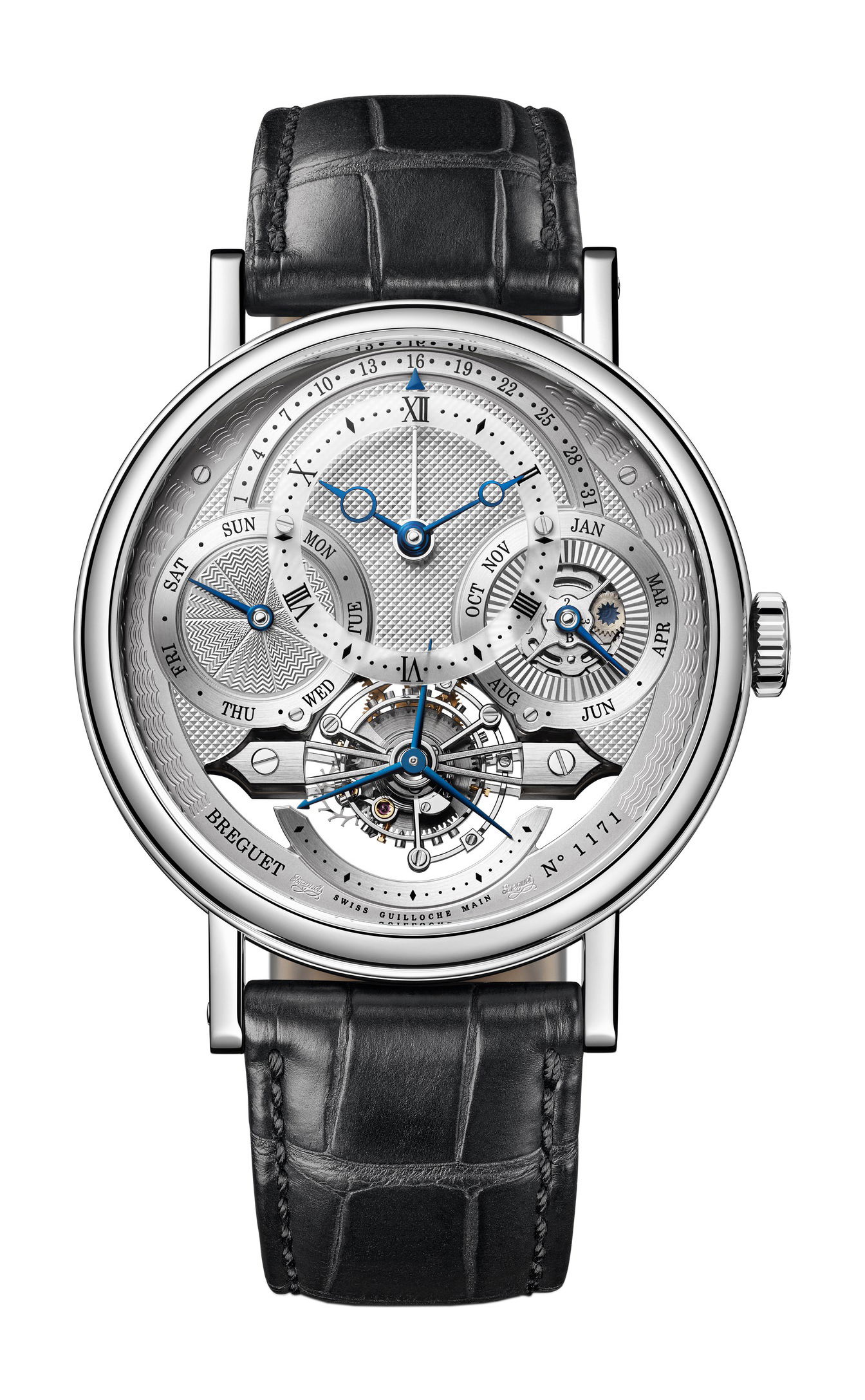 Breguet Classique complications 3797 luxury timepiece - detailed view