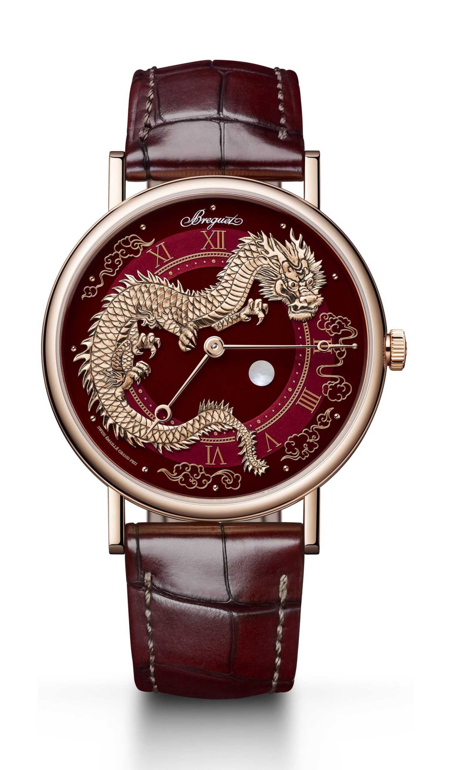 Breguet Classique Dragon 7145 luxury timepiece - detailed view
