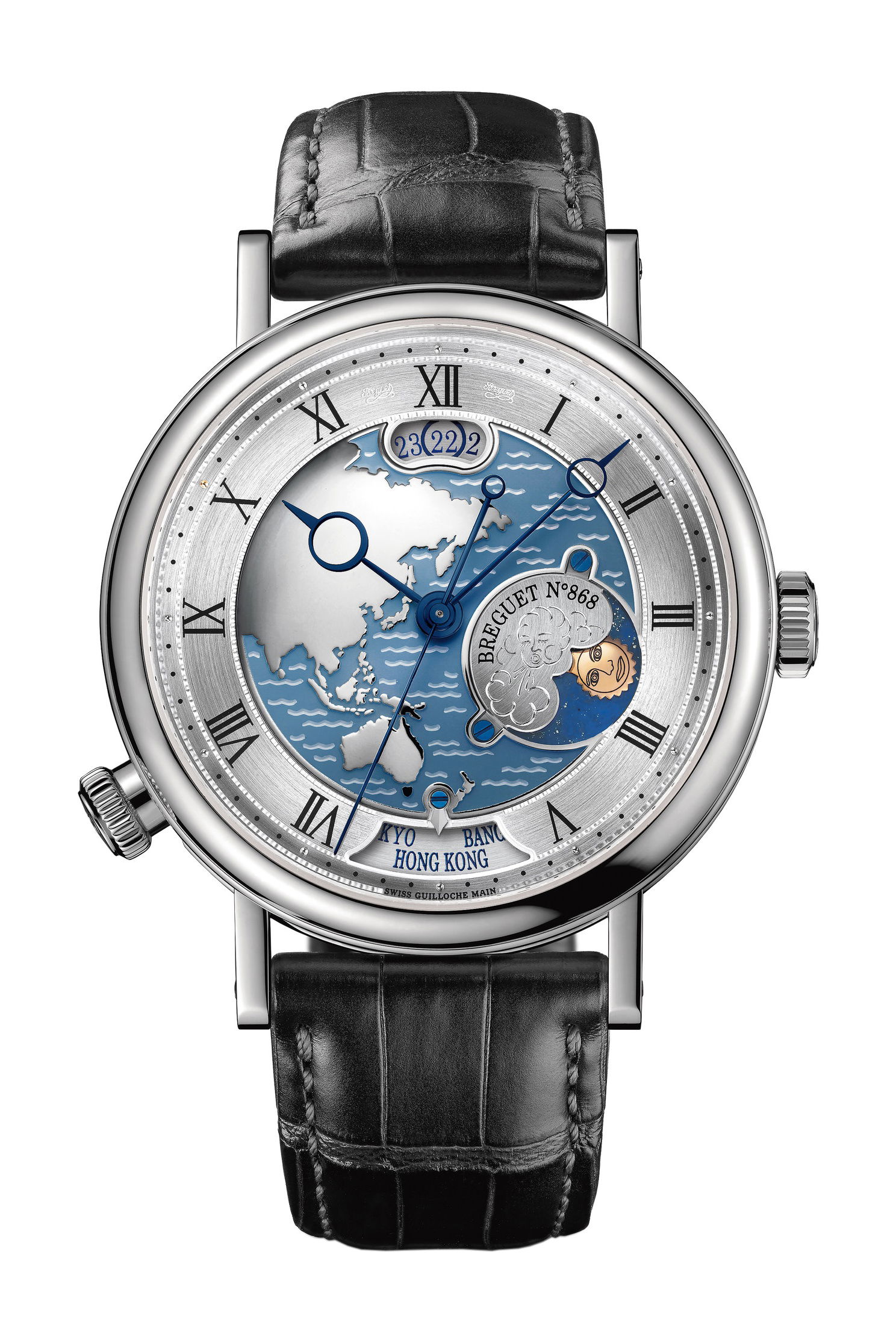 Breguet Classique Hora Mundi 5717 luxury timepiece - detailed view