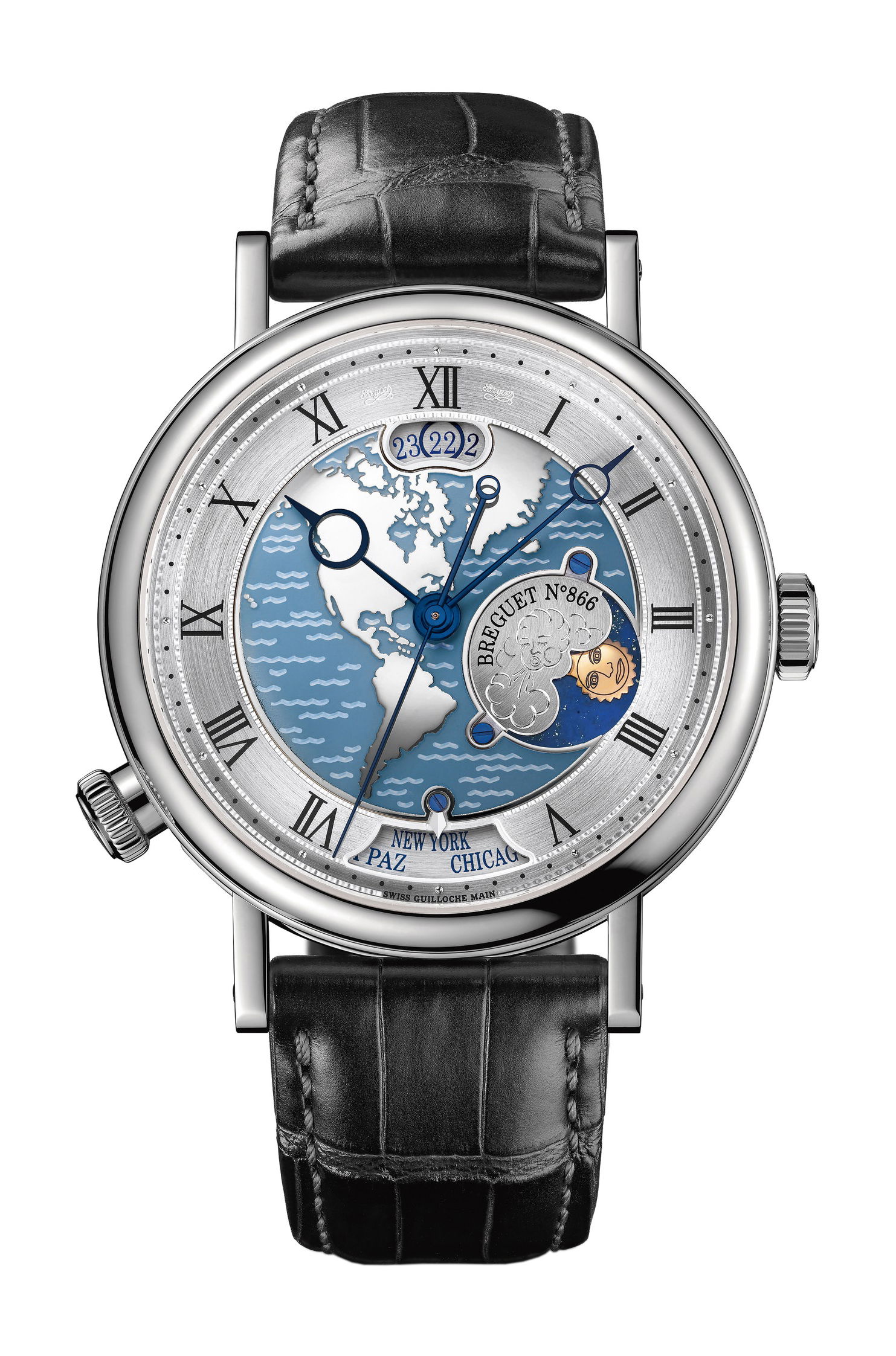 Breguet Classique Hora Mundi 5717 luxury timepiece - detailed view
