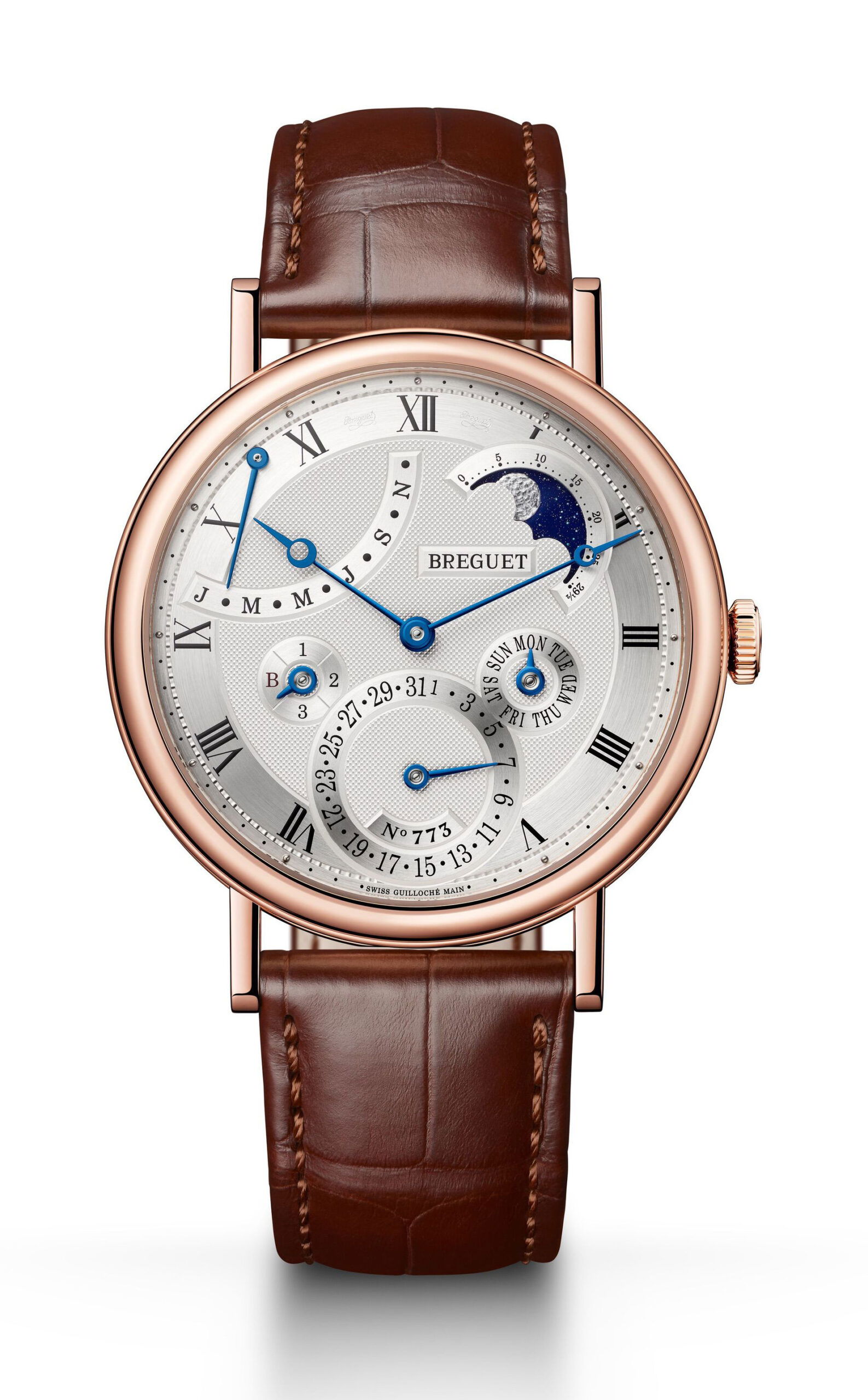 Breguet Classique Quantième Perpétuel 7327 luxury timepiece - detailed view