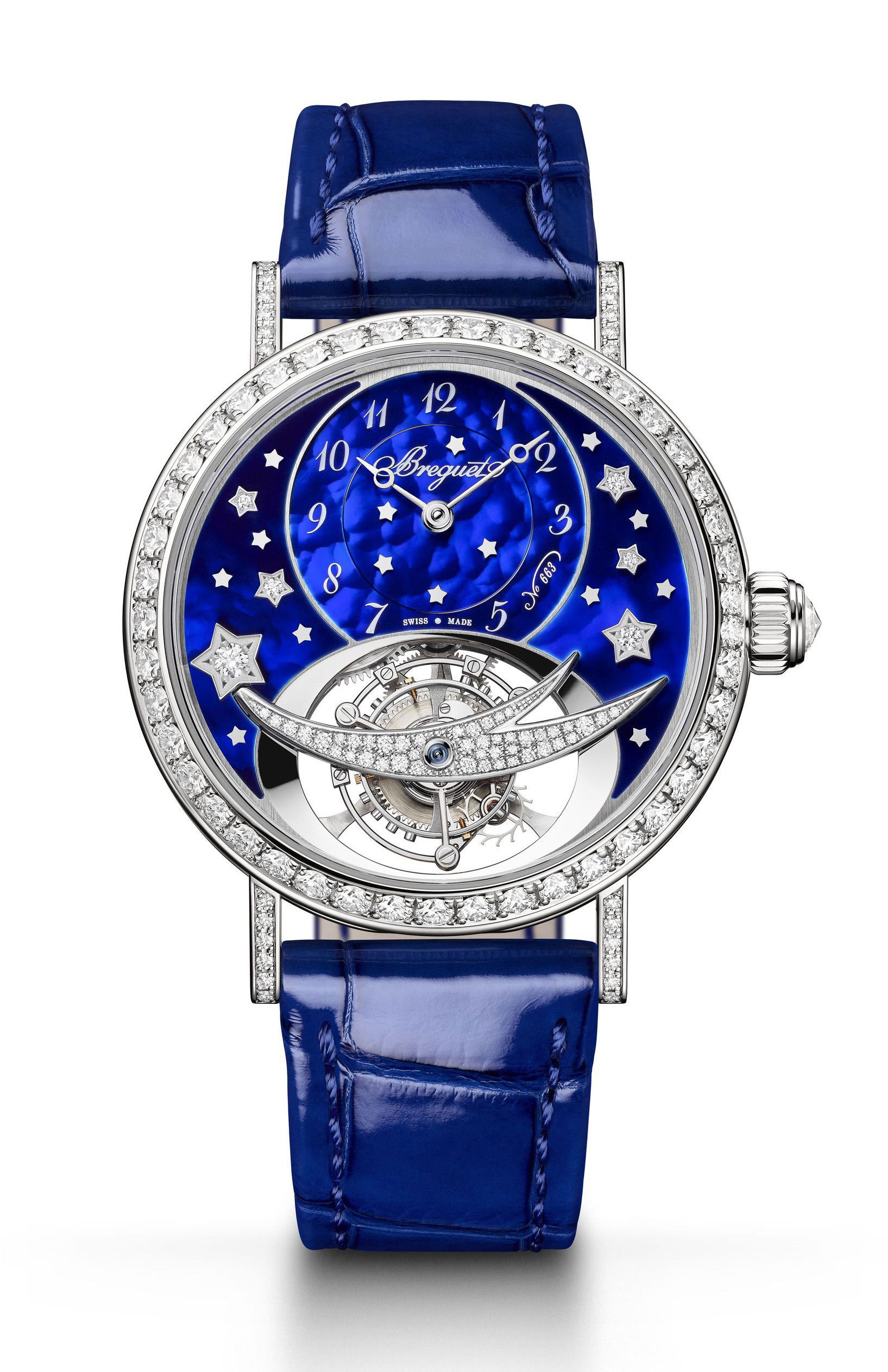 Breguet Classique Tourbillon 3358 Starlit Night luxury timepiece - detailed view