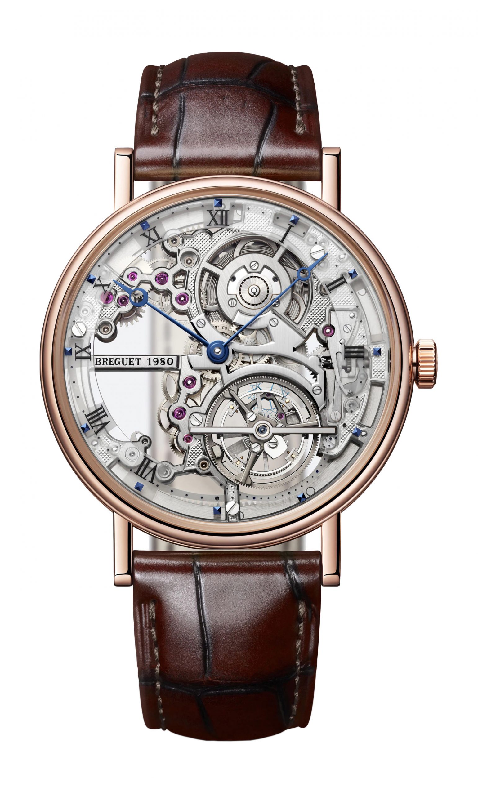 Breguet Classique Tourbillon Extra-Plat Squelette 5395 luxury timepiece - detailed view
