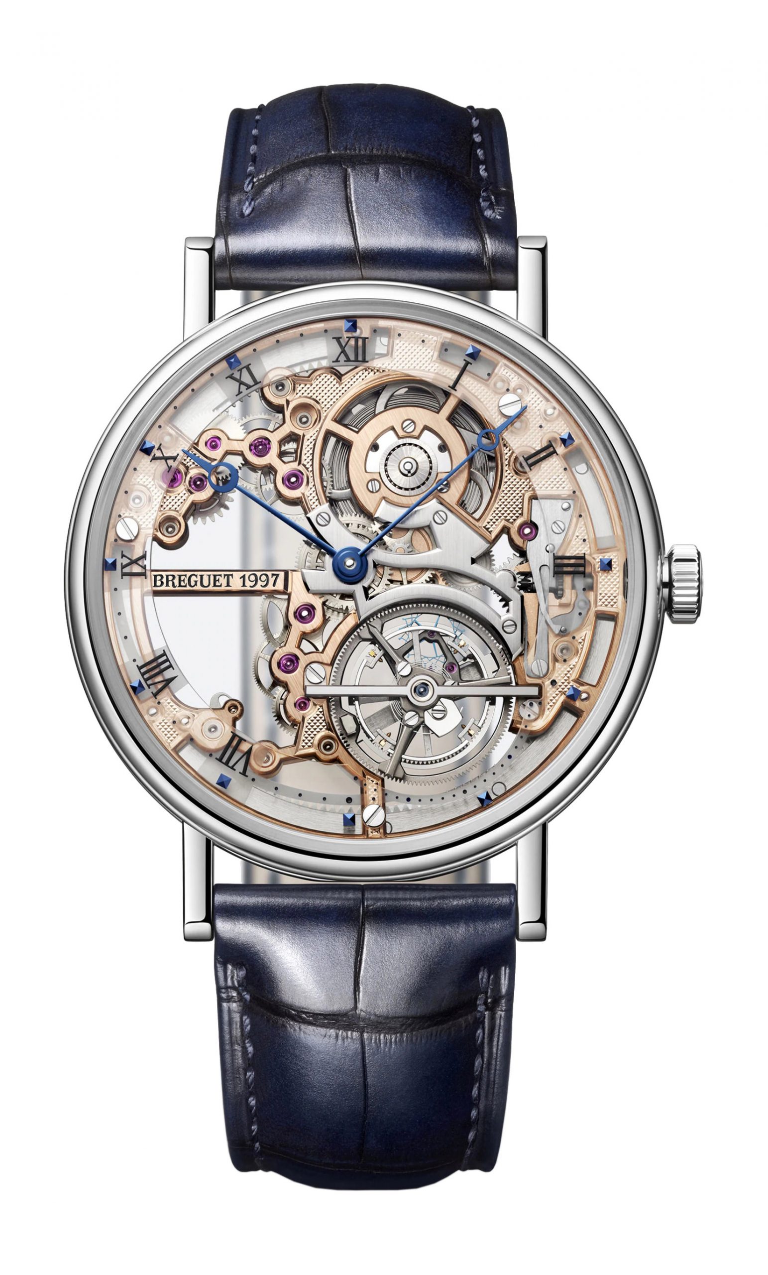 Breguet Classique Tourbillon Extra-Plat Squelette 5395 luxury timepiece - detailed view